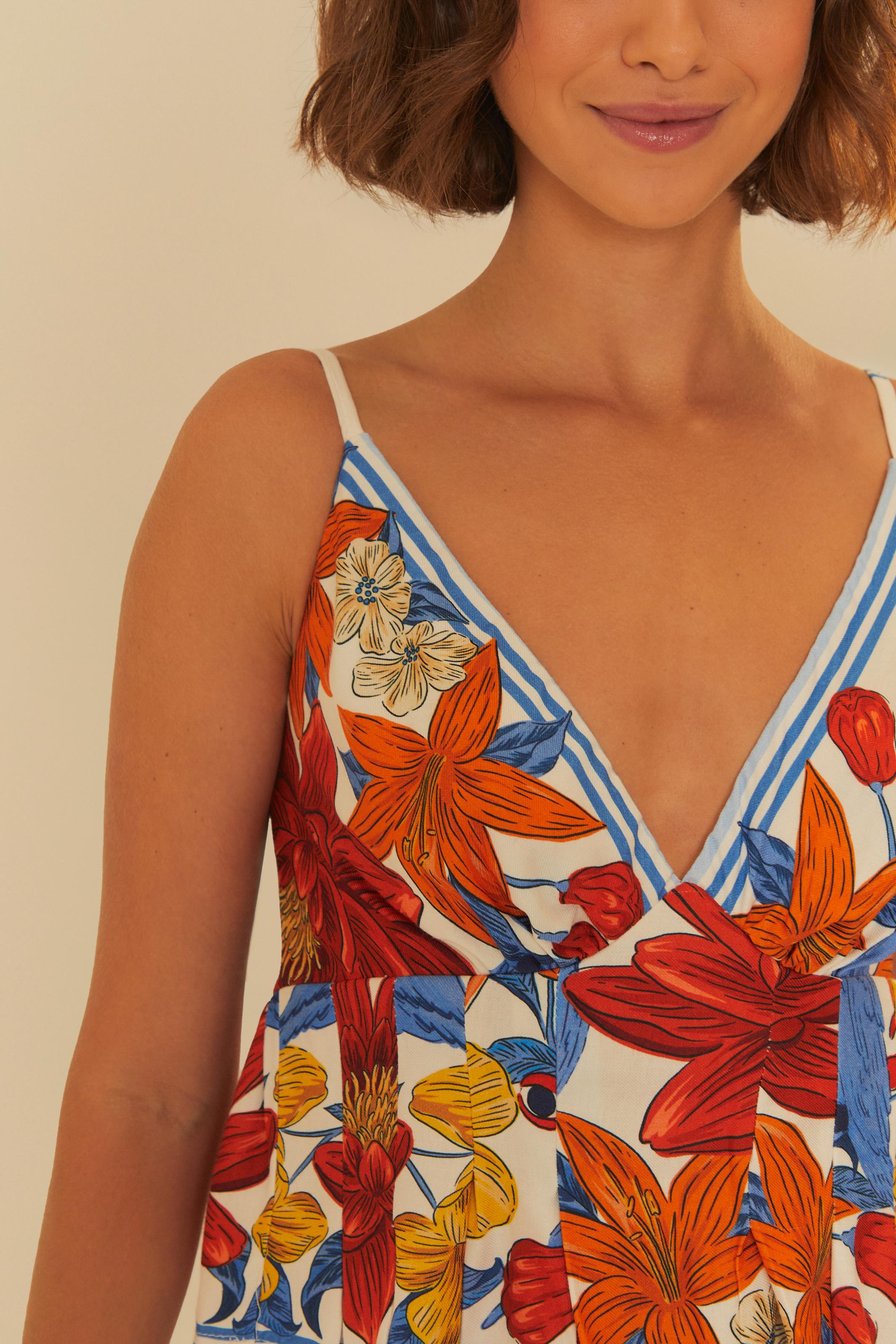 Blusa Estampada Floral Ararajuba