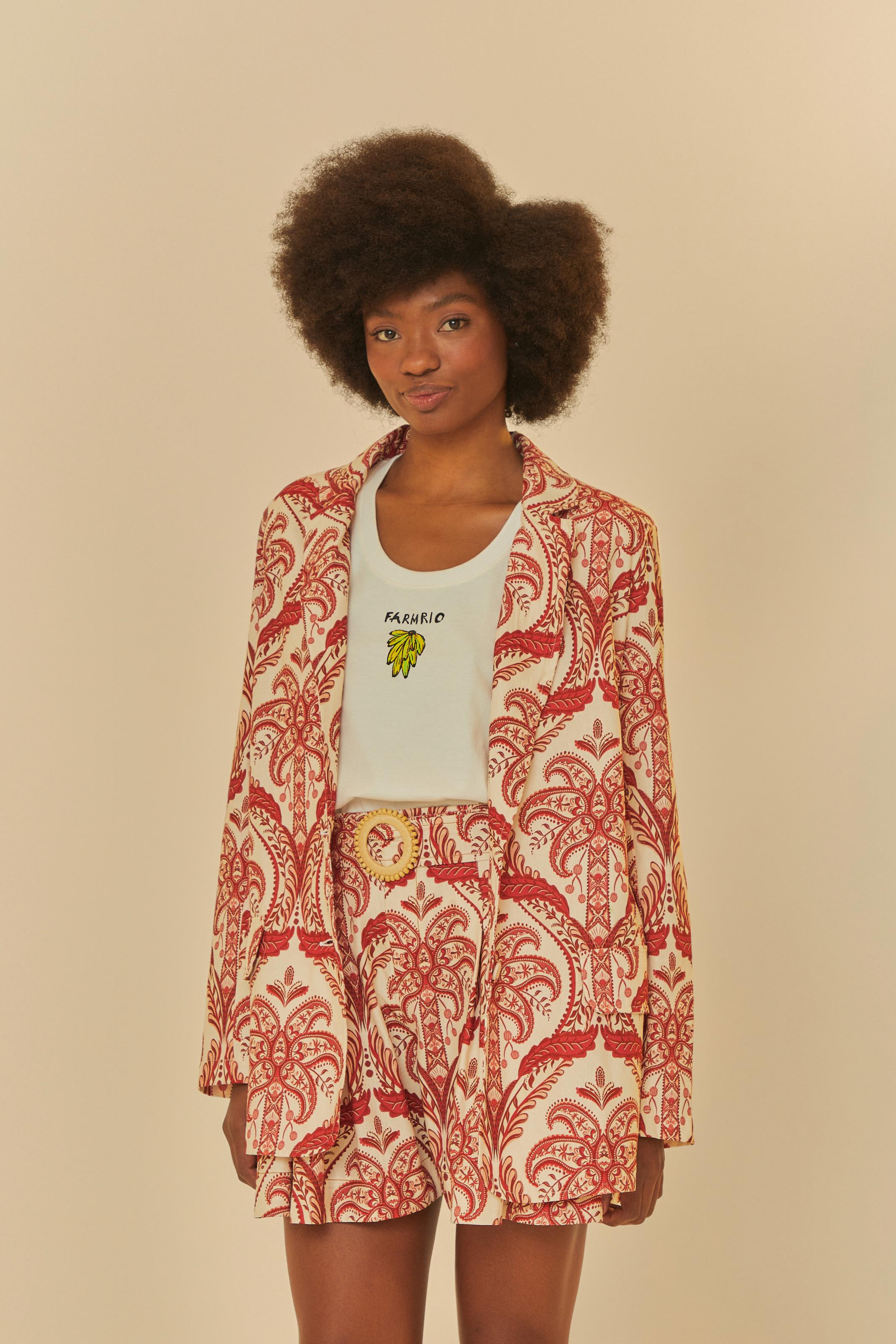 Short Estampado Camafeu Tropical