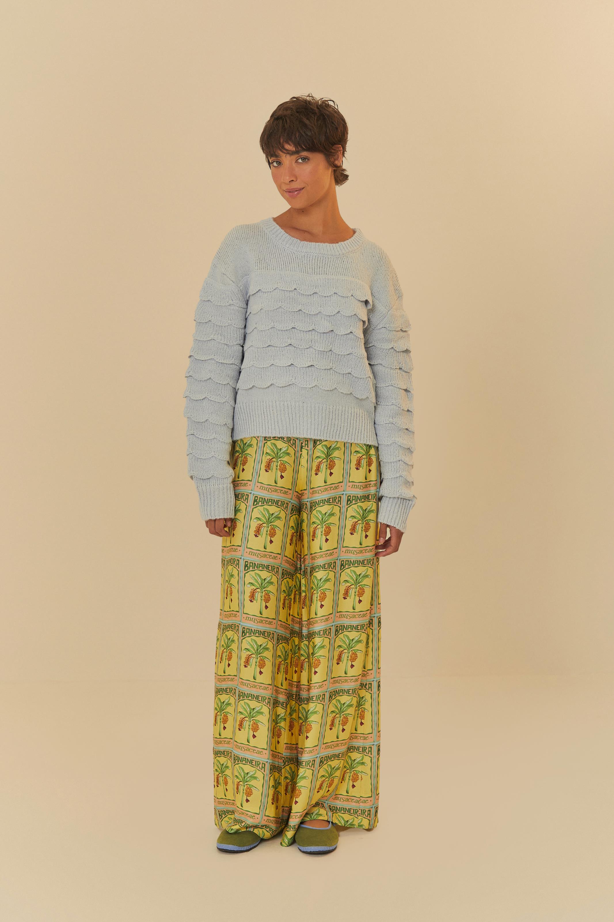 Pull Tricot Artesanal Babados