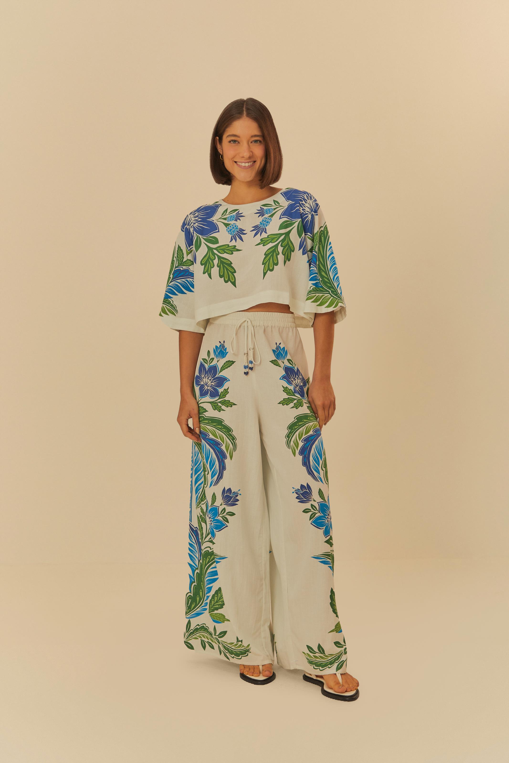 T-Shirt Cropped Estampada Tropicance