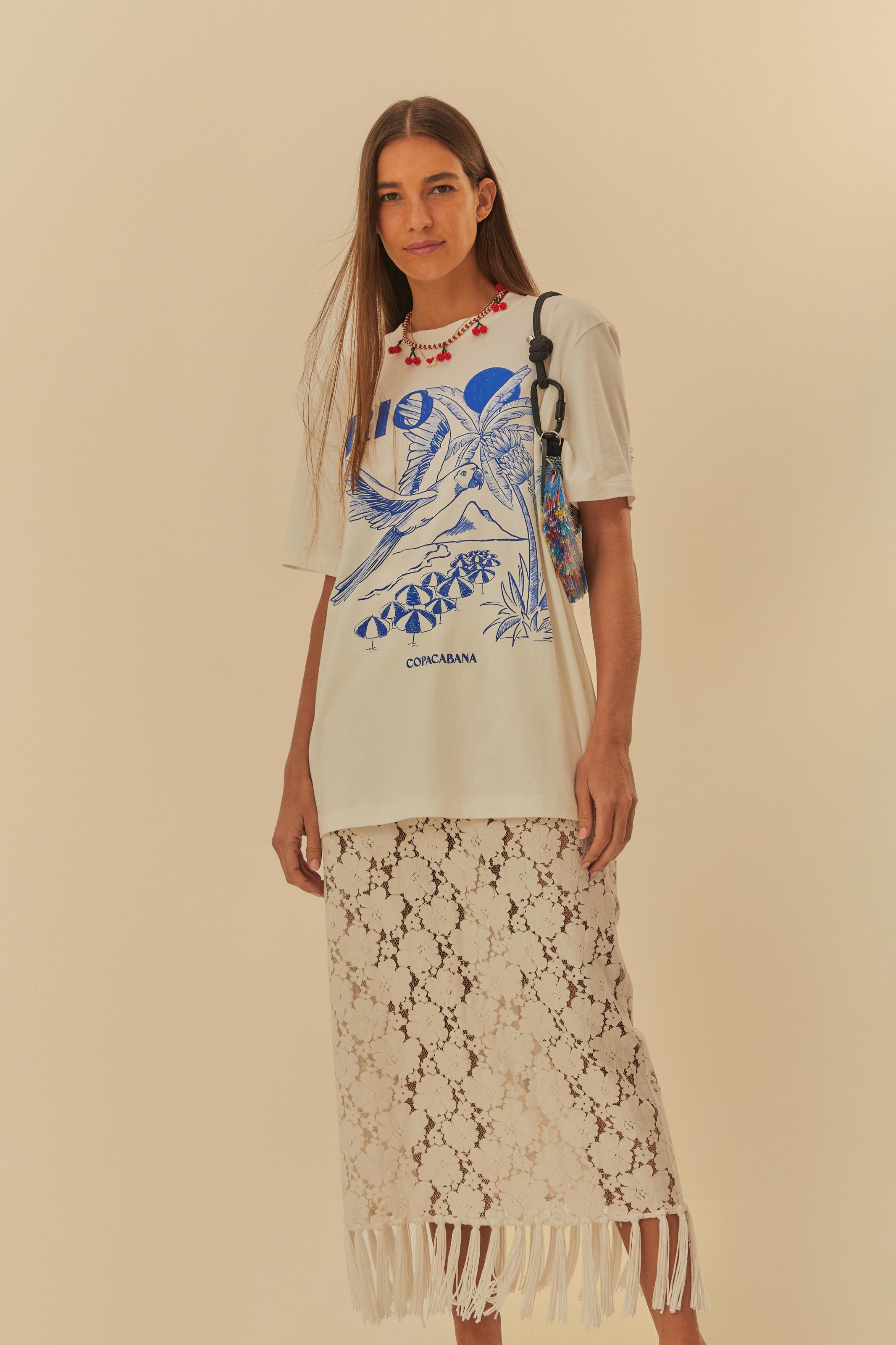 Saia Renda e Franja Artesanal