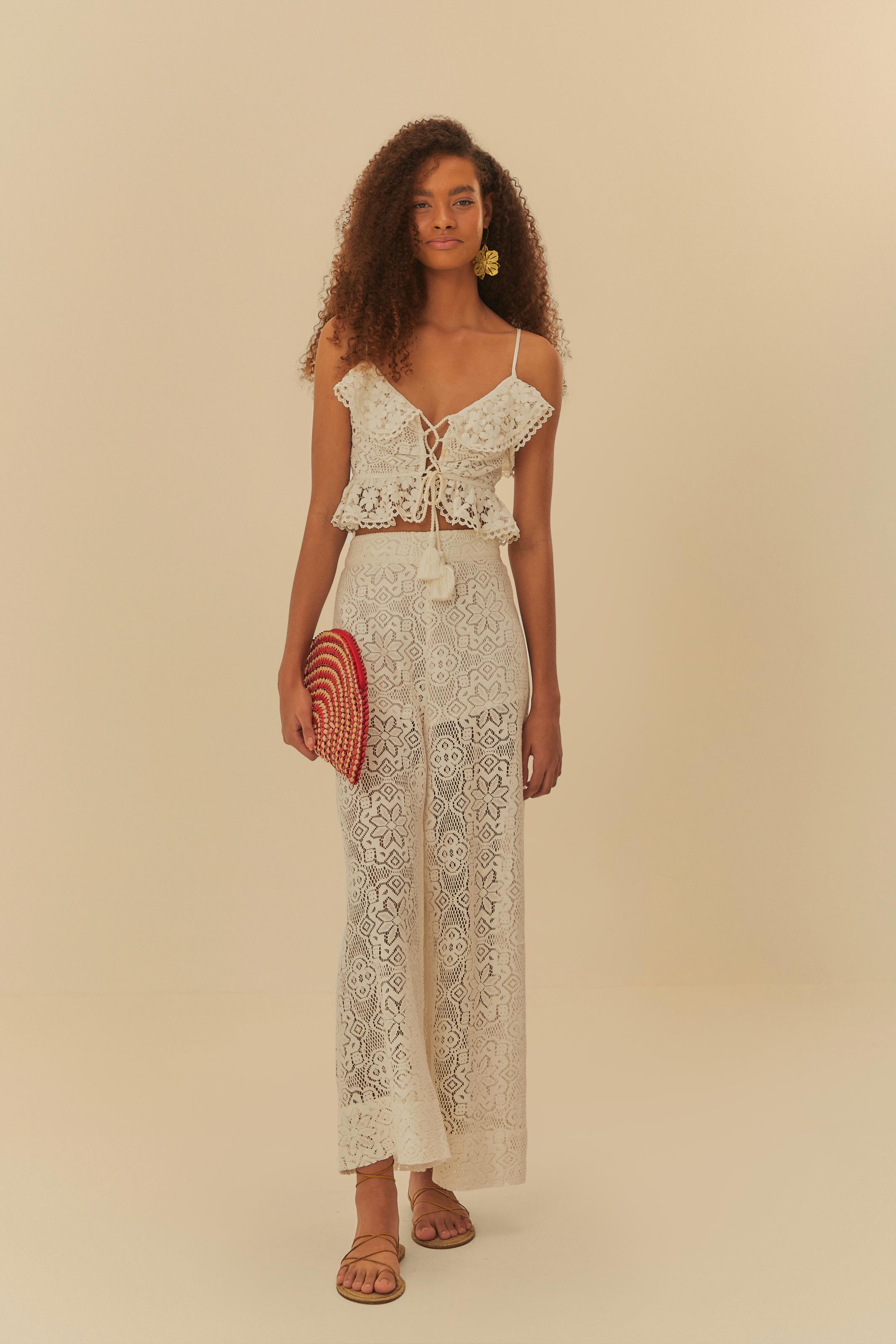 Blusa Renda Doce Tropical