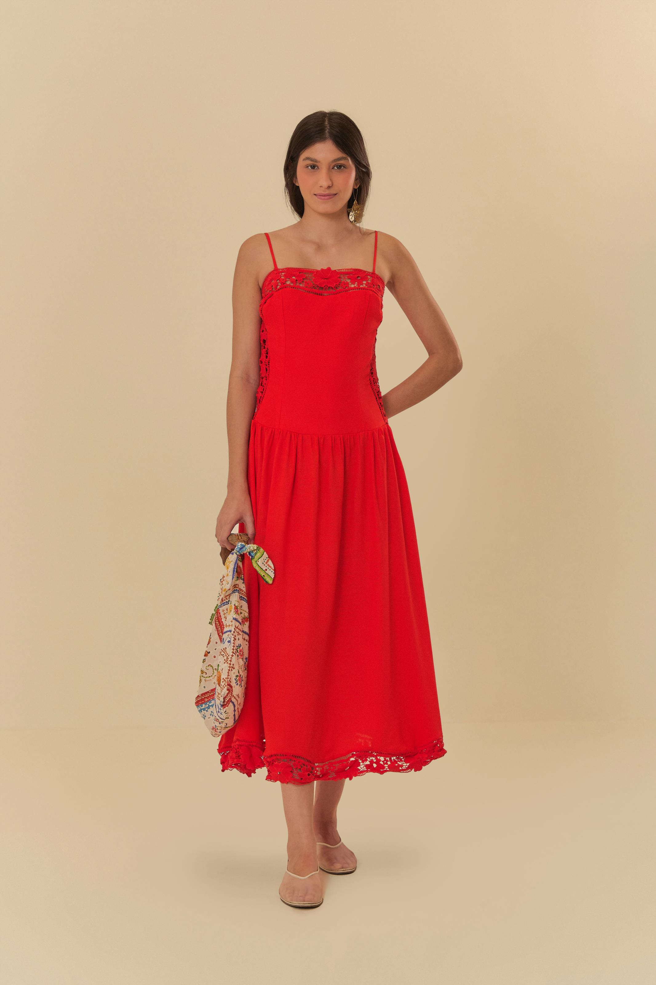 Vestido Artesanal Richelieu Delírio Tropical