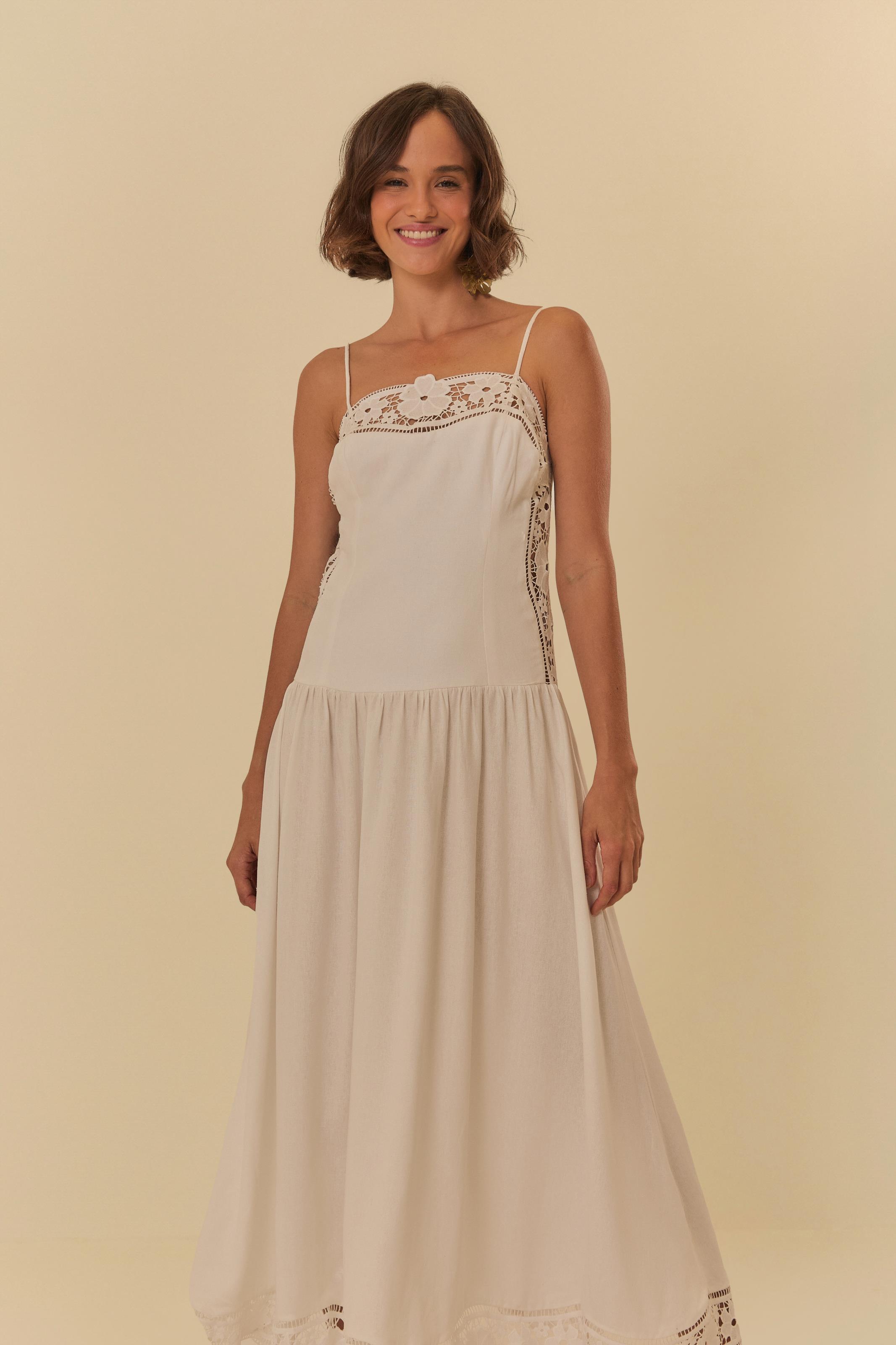 Vestido Artesanal Richelieu Delírio Tropical