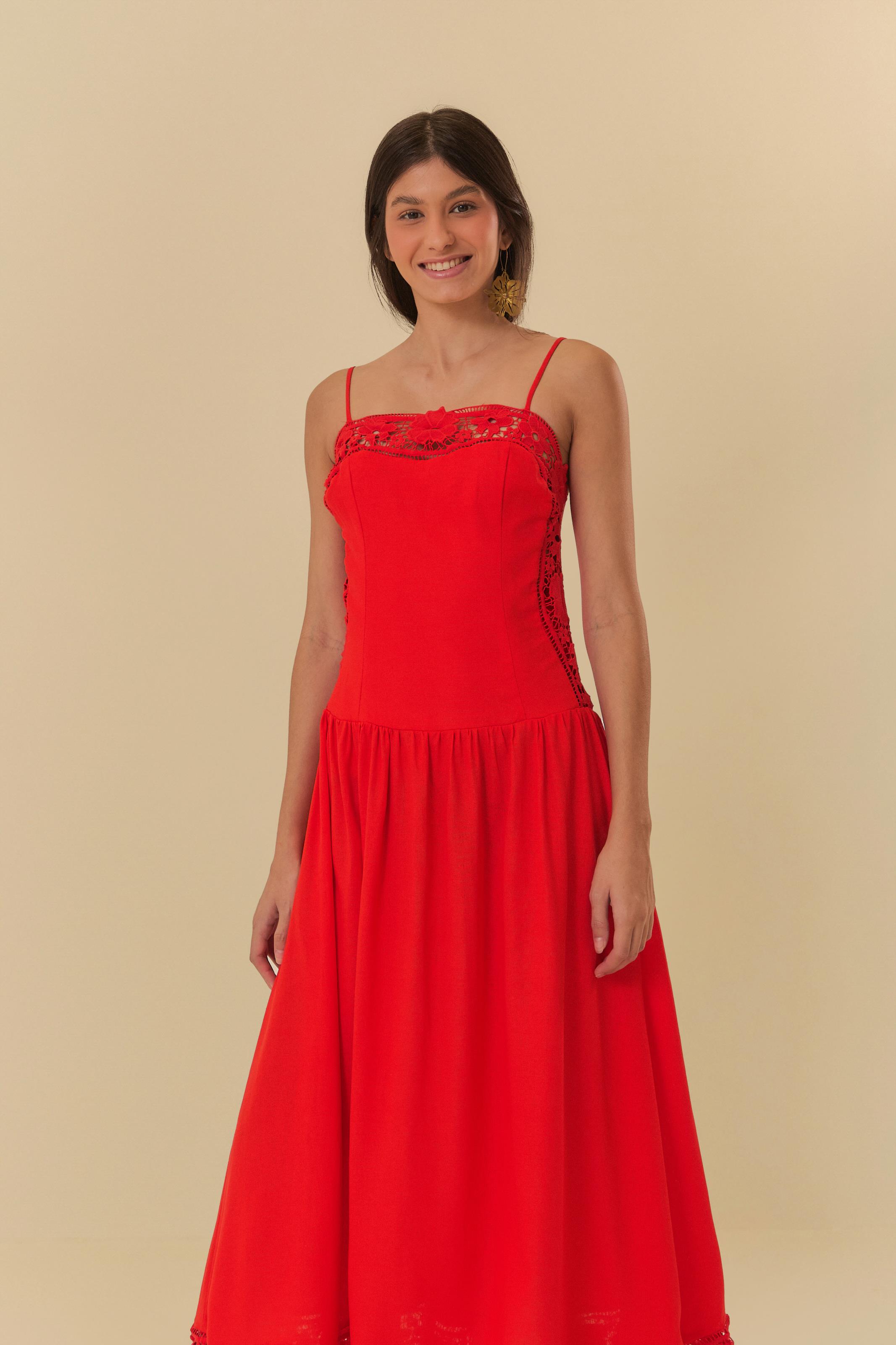 Vestido Artesanal Richelieu Delírio Tropical