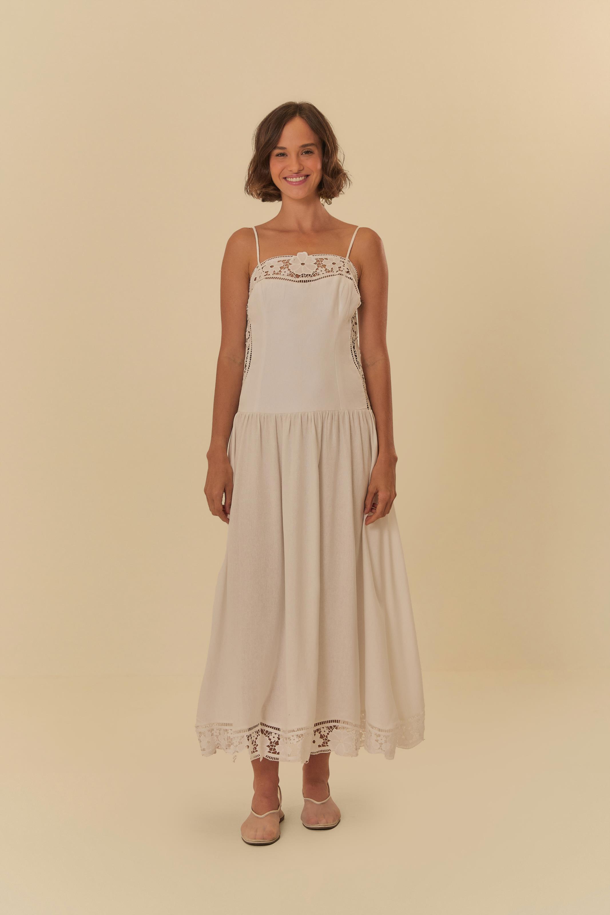Vestido Artesanal Richelieu Delírio Tropical