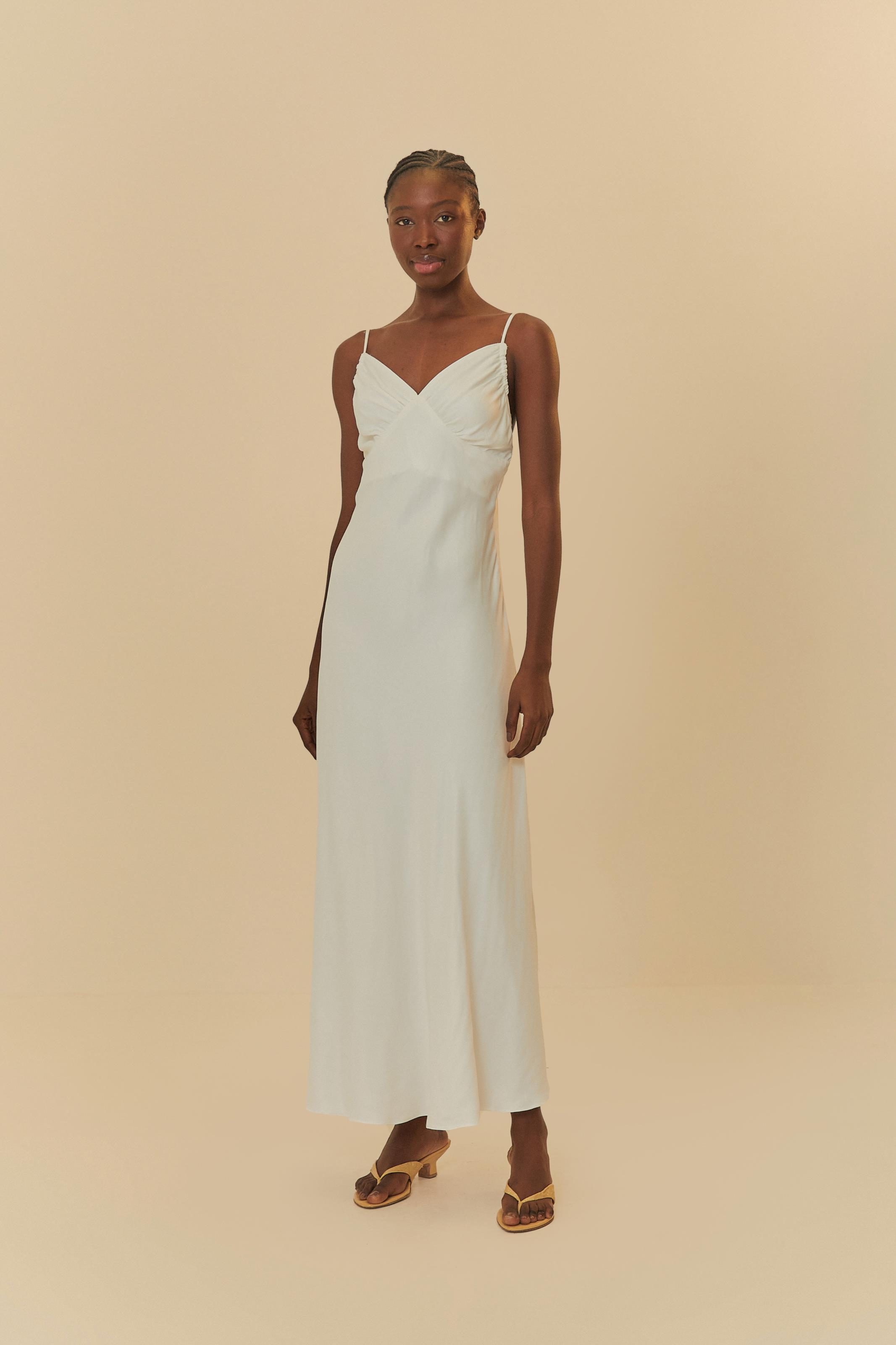 Vestido Pregas Alcinhas