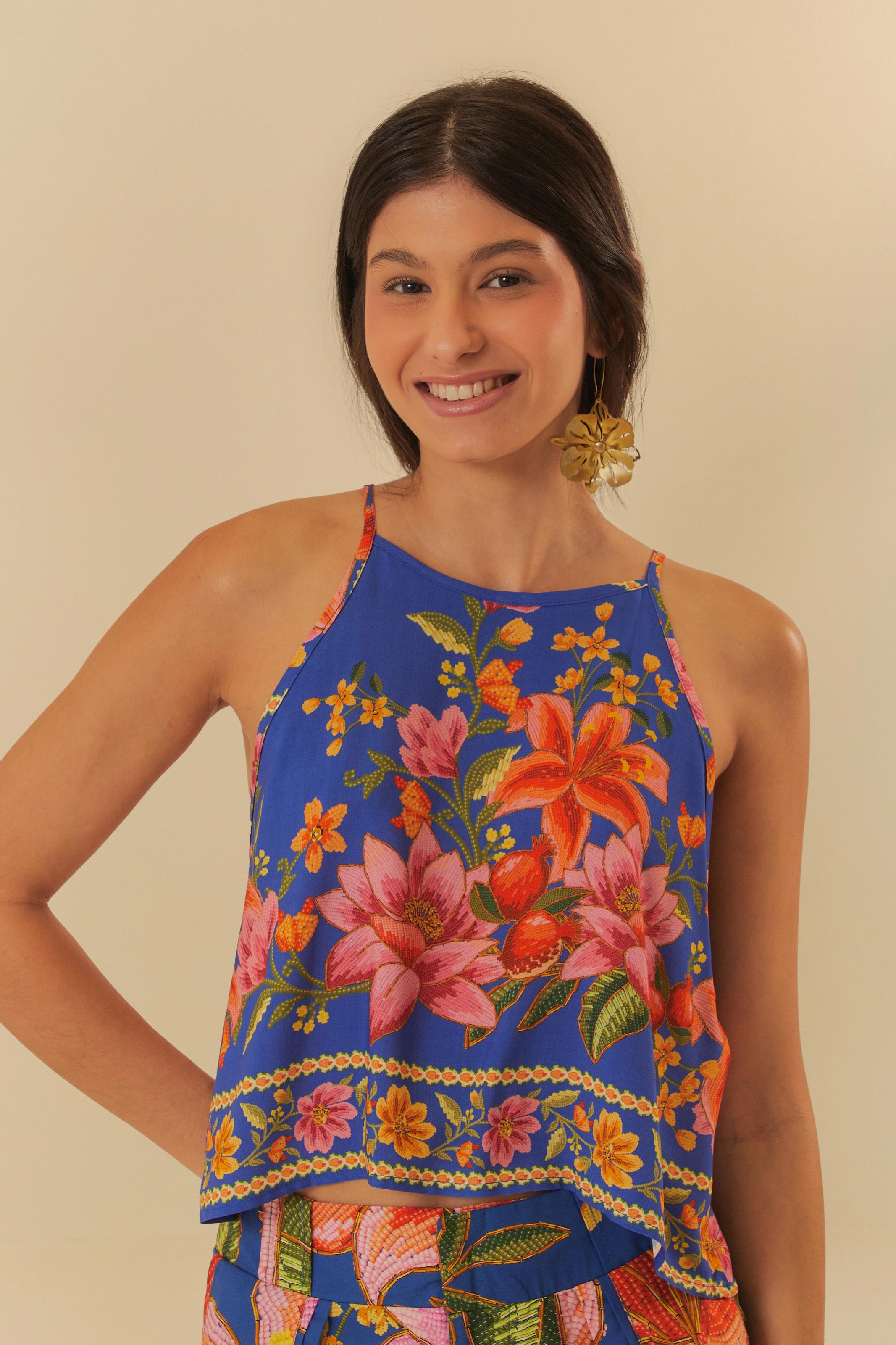 Regata Estampada Fruta De Verão