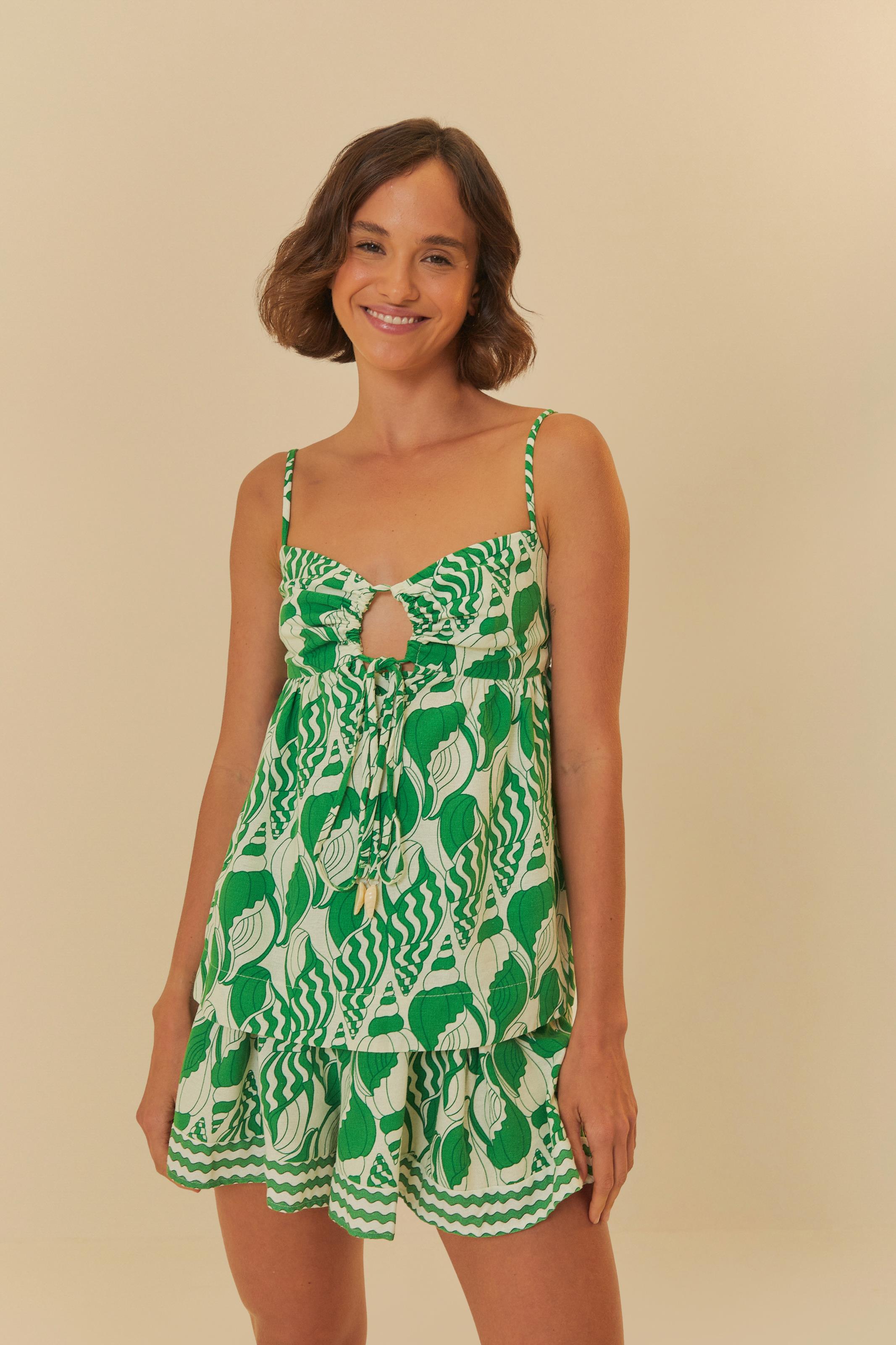 Short Estampado Concha Do Mar