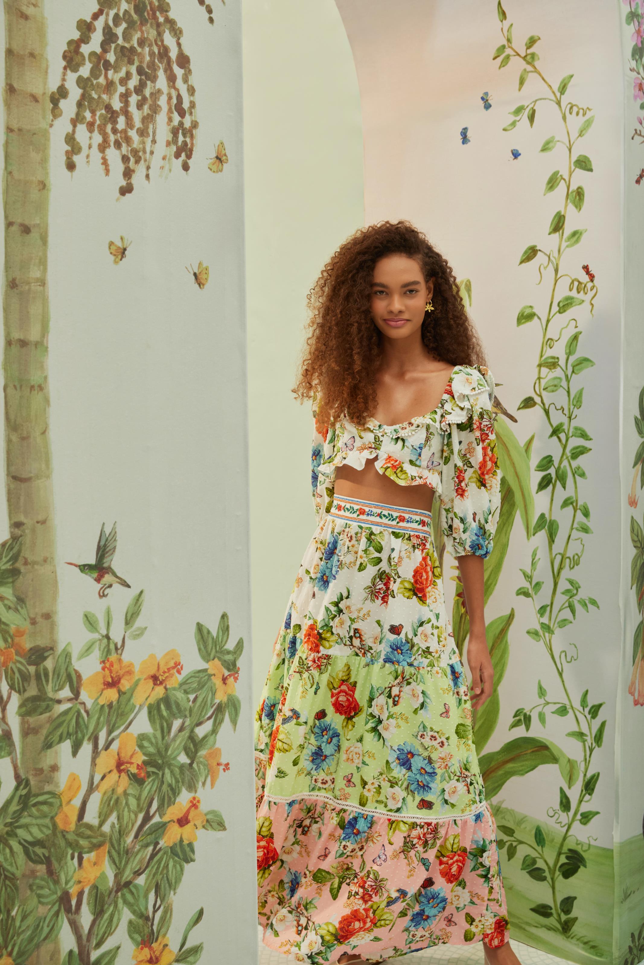 Saia Estampada Punto