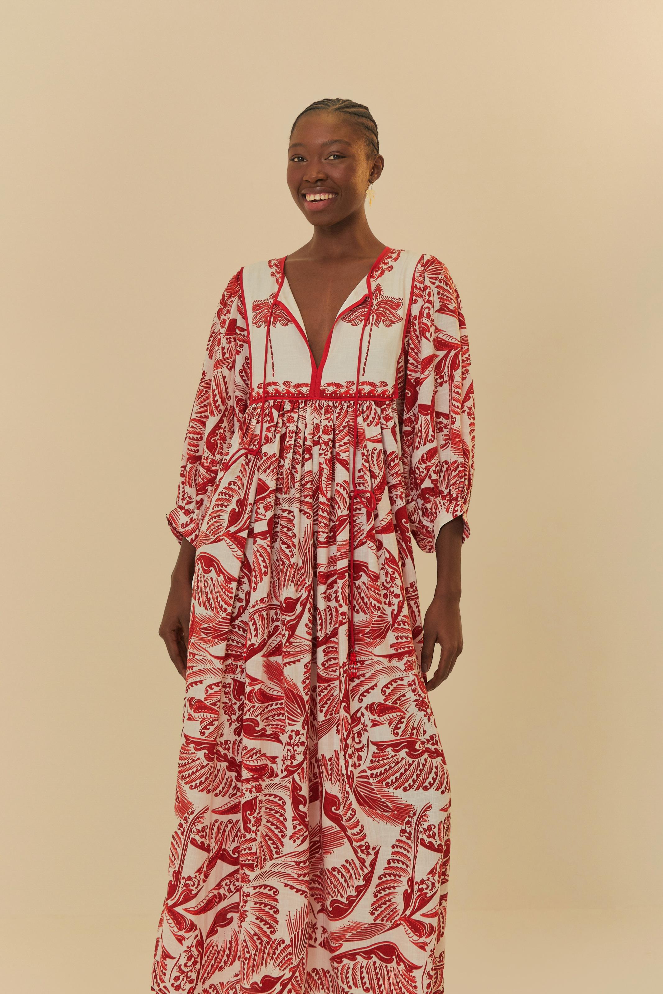Vestido Cropped Estampado Passeio De Rio