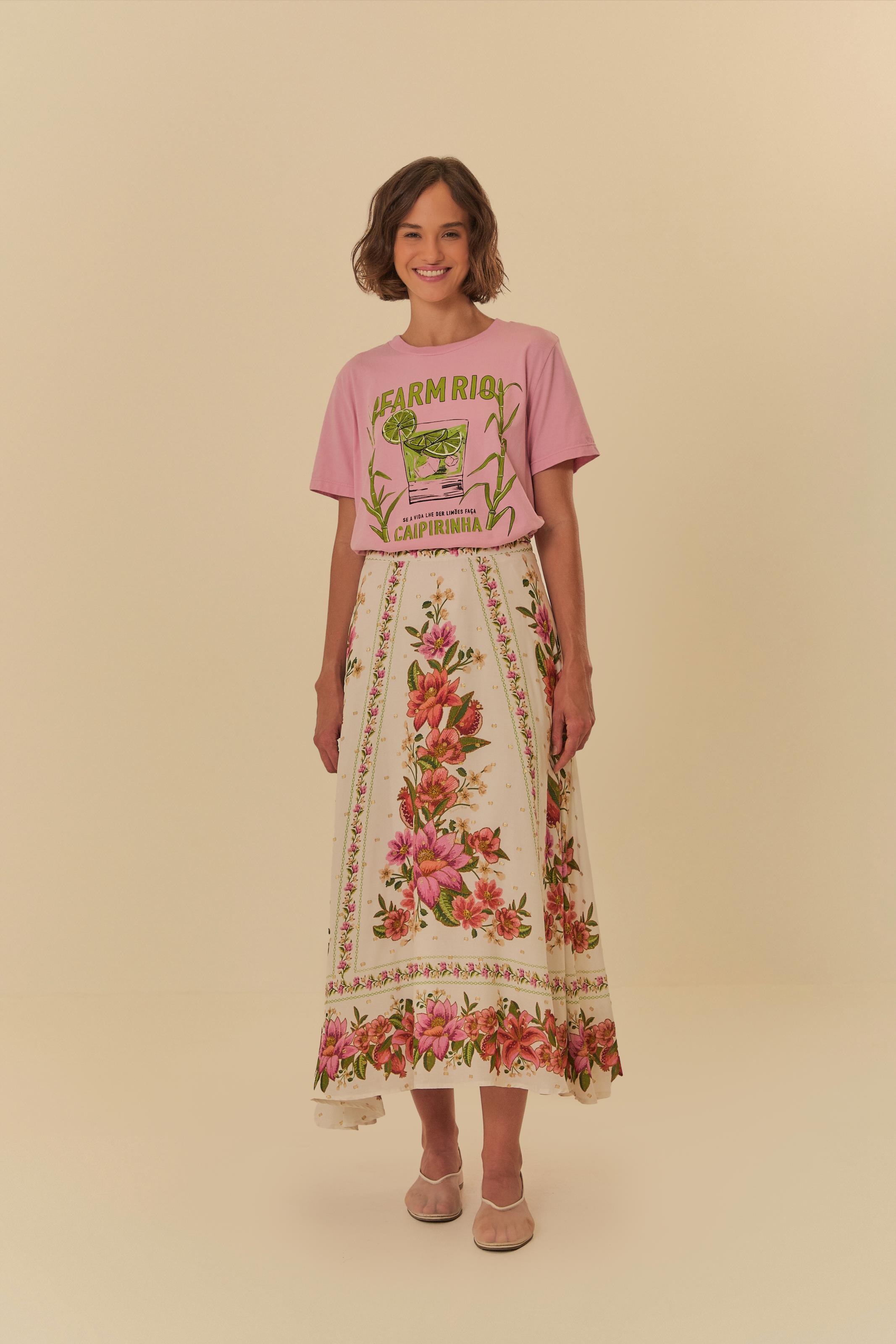 T-Shirt Fit Estampada Caipirinha