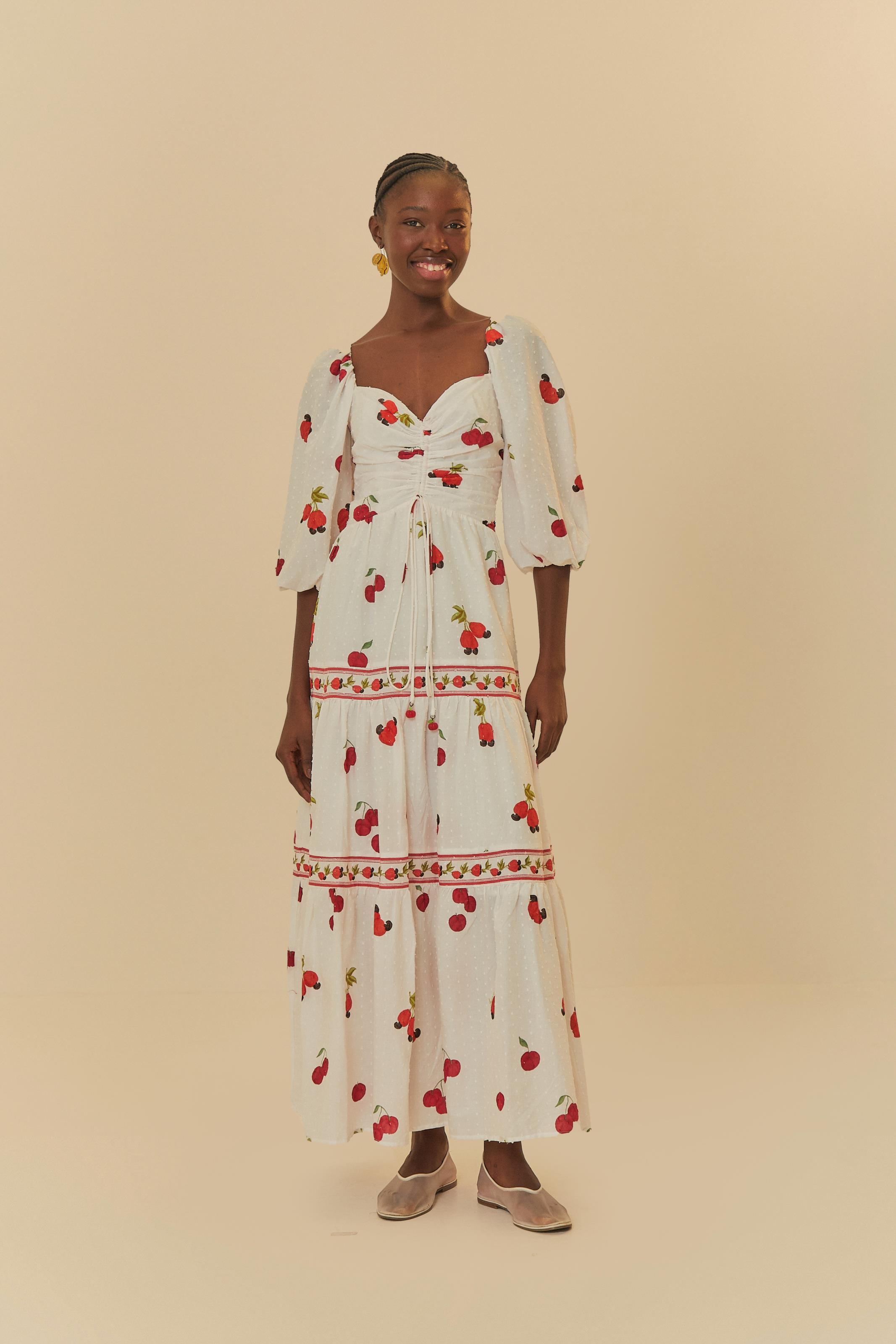 Vestido Estampado Frutinha De Mesa