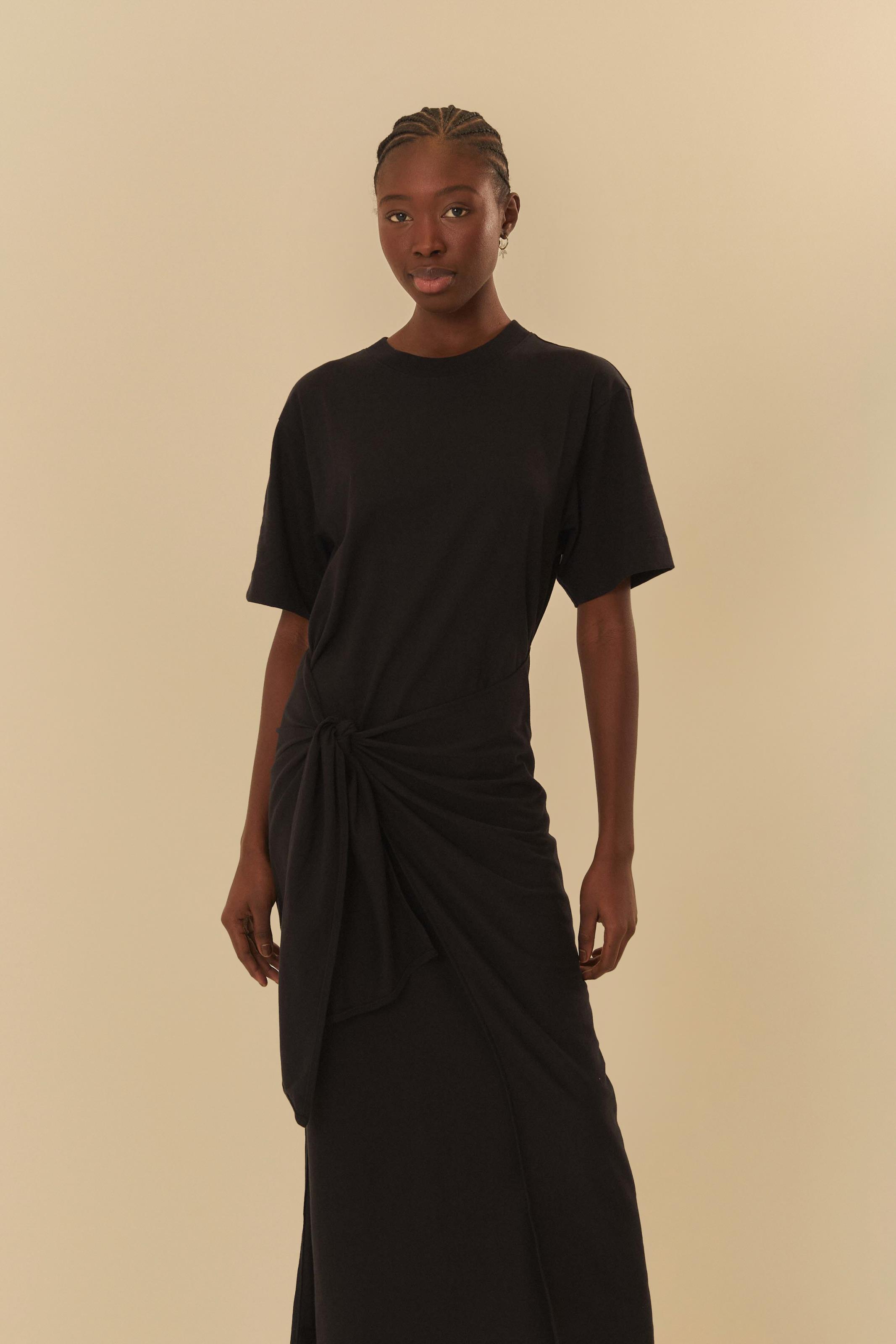 Vestido T-Shirt Amarração