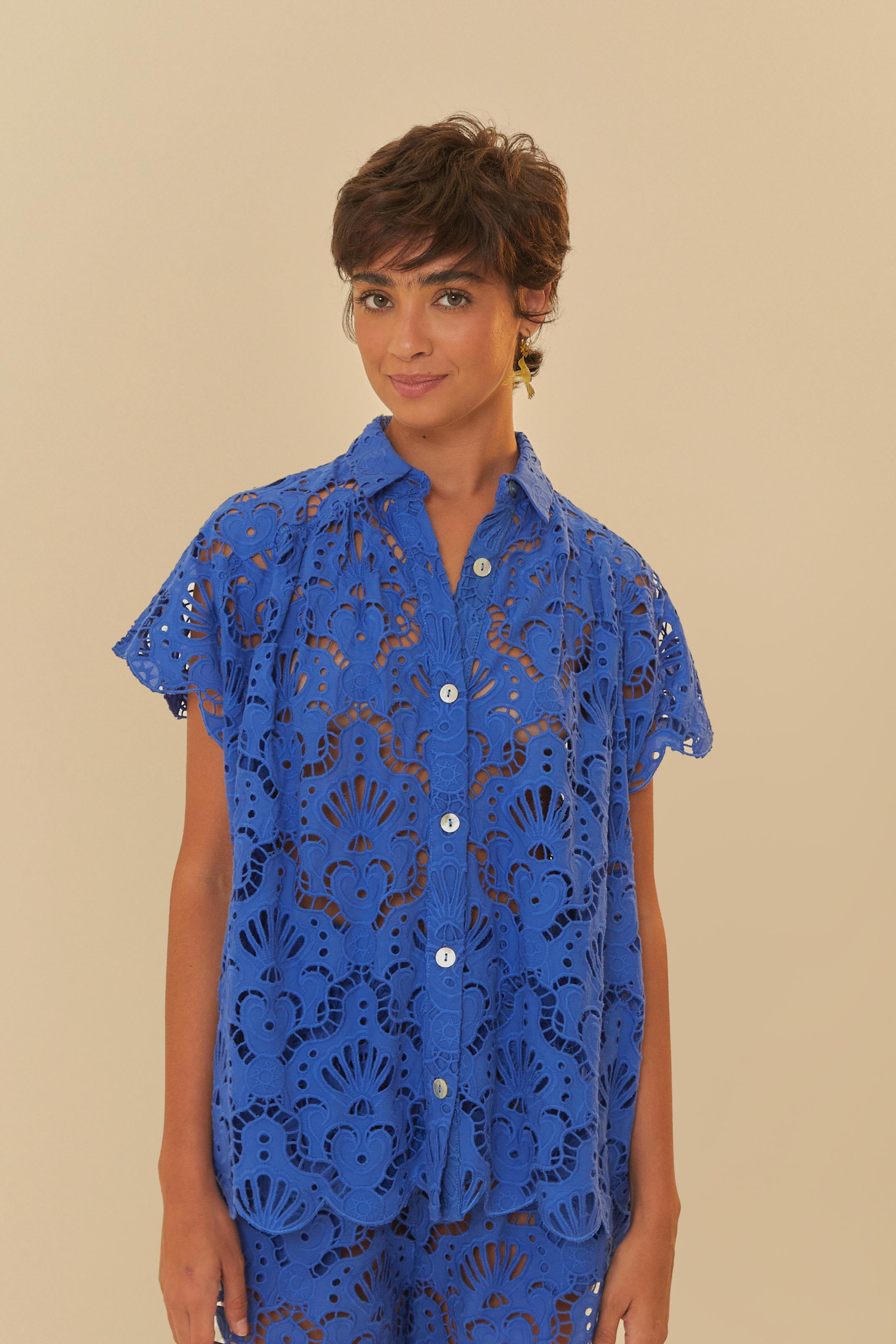 Camisa Artesanal Laise Concha