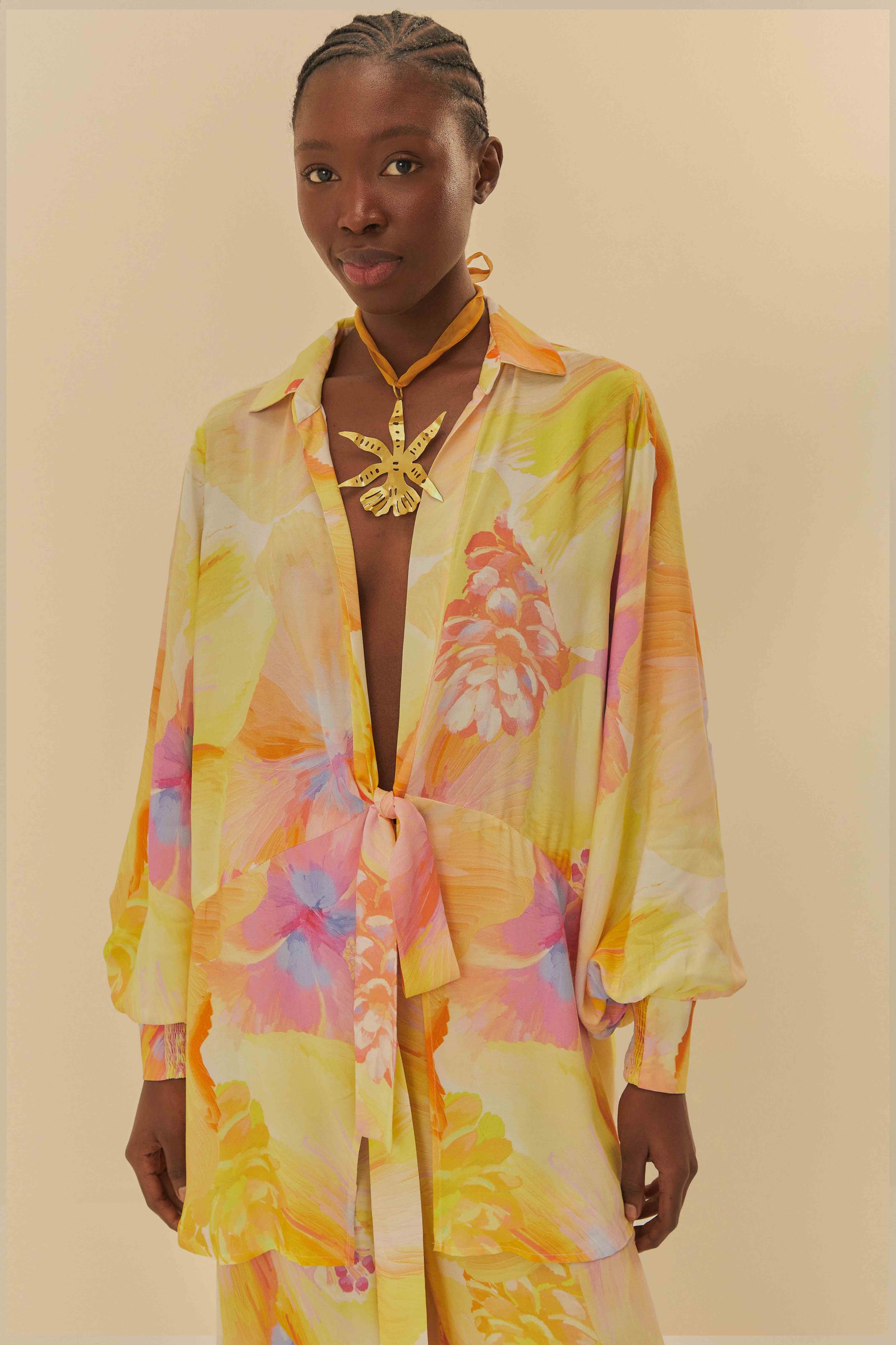 Kimono Estampado Caribe