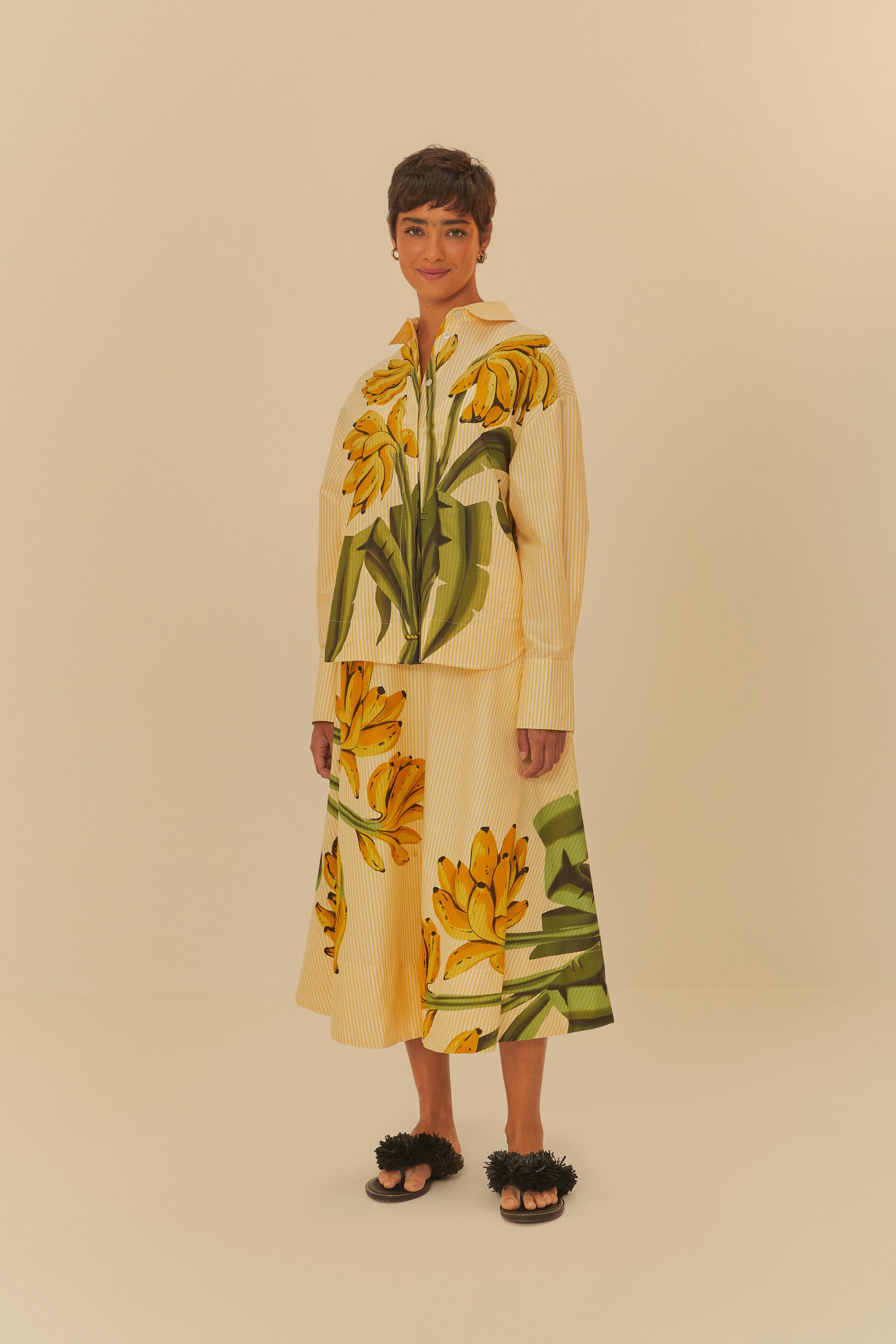Saia Estampada Banana