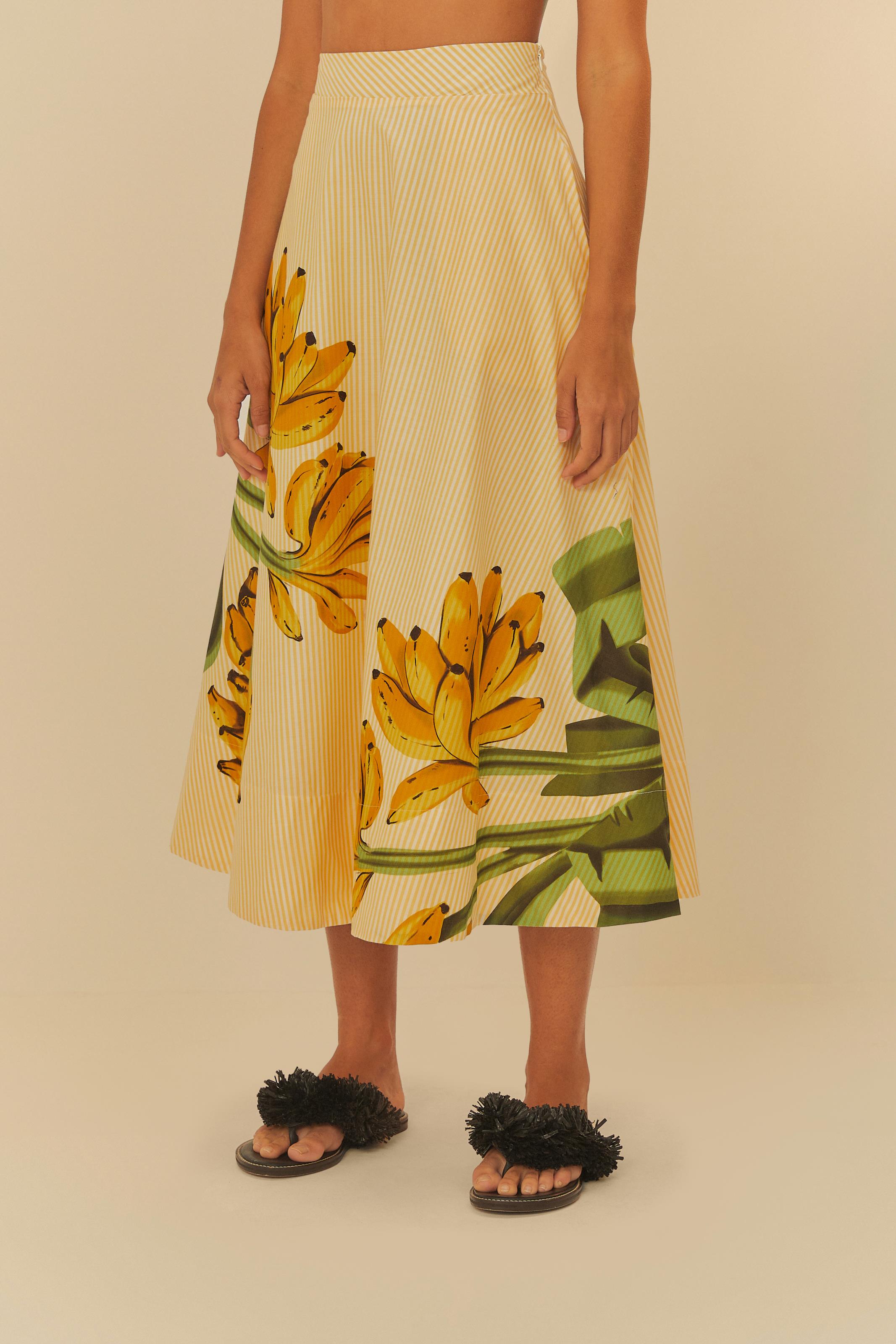 Saia Estampada Banana