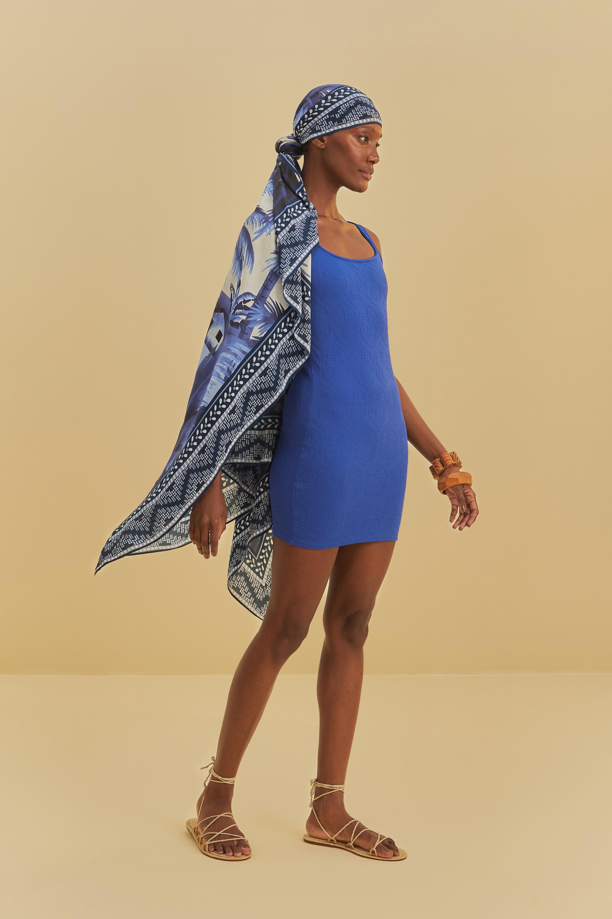 Vestido Curto Textura Abacaxi