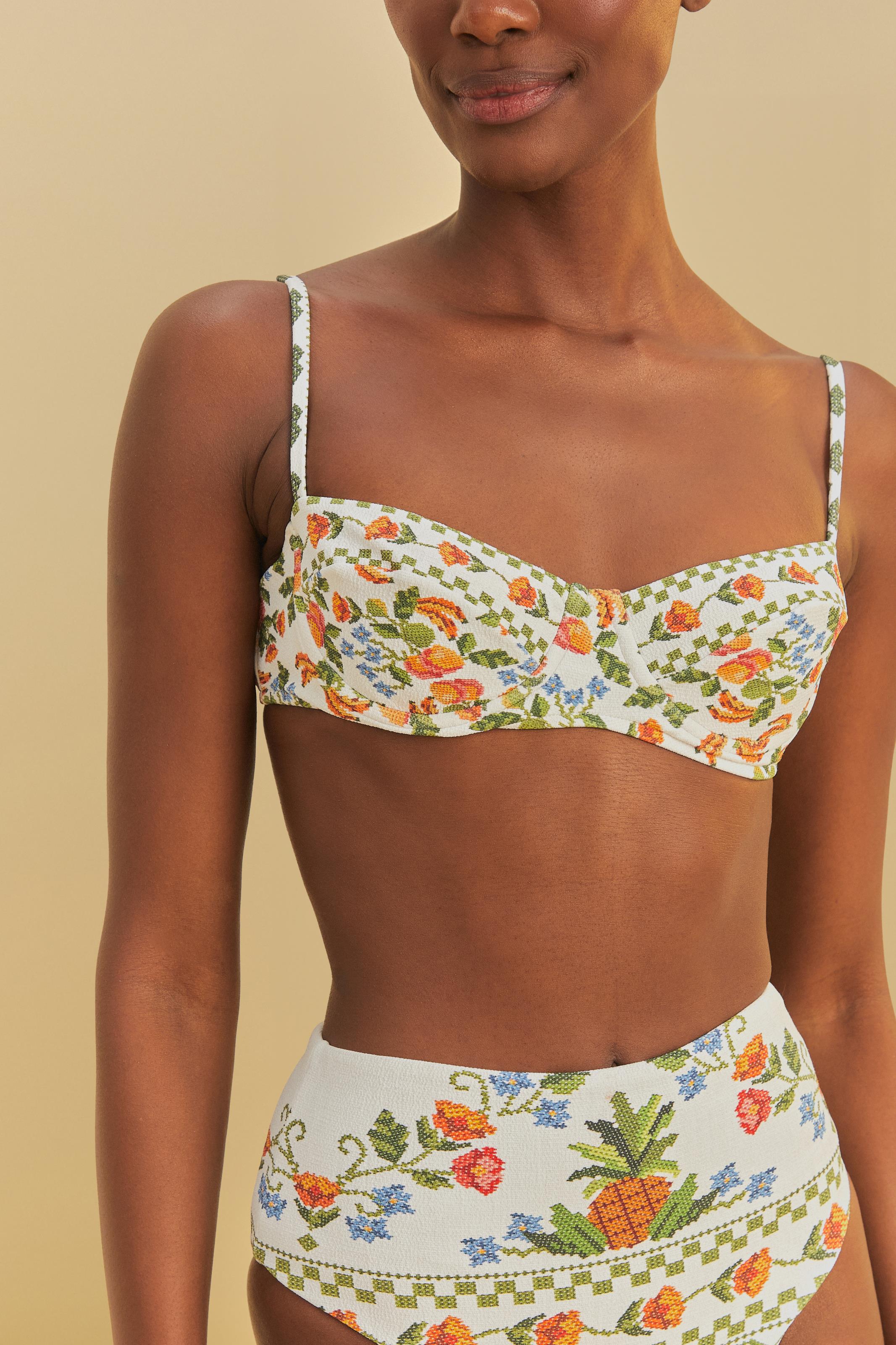 Biquíni Hot Pants Localizado Estampado Vitamina De Banana