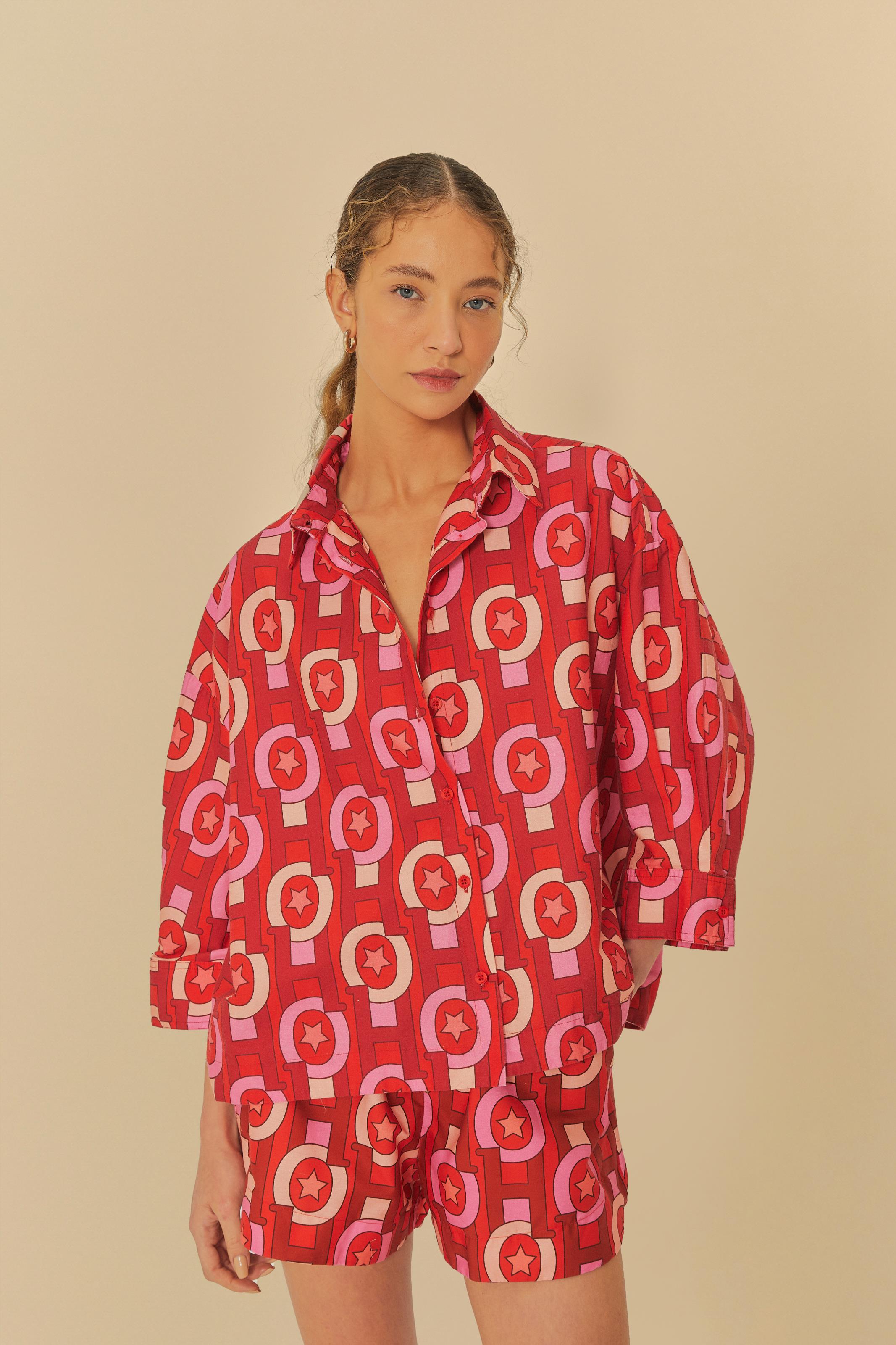 Camisa Manga Longa Estampada Hohoho