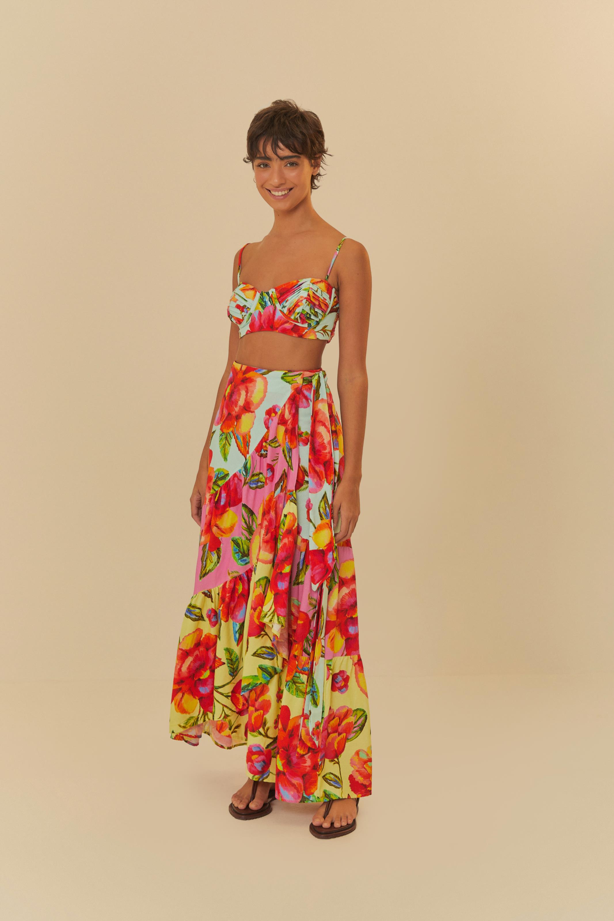 Top Estampado Flor Céu