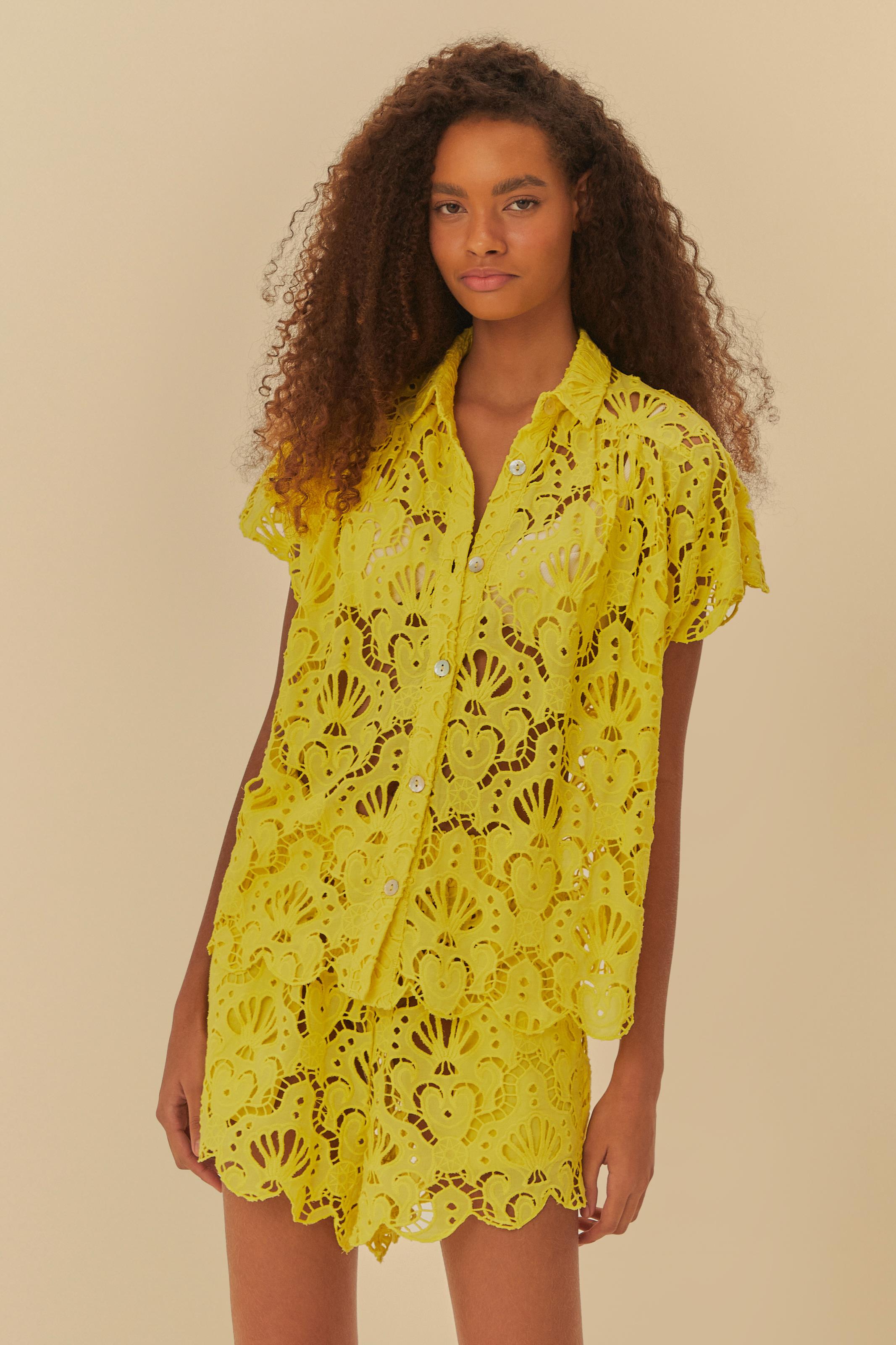 Camisa Artesanal Laise Concha