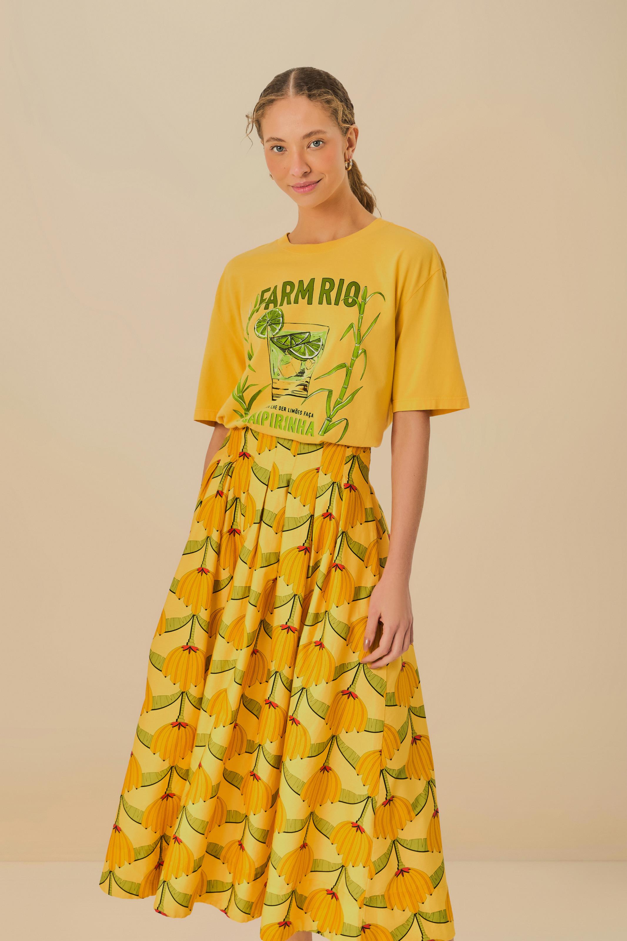Saia Godê Estampada Banana Deco