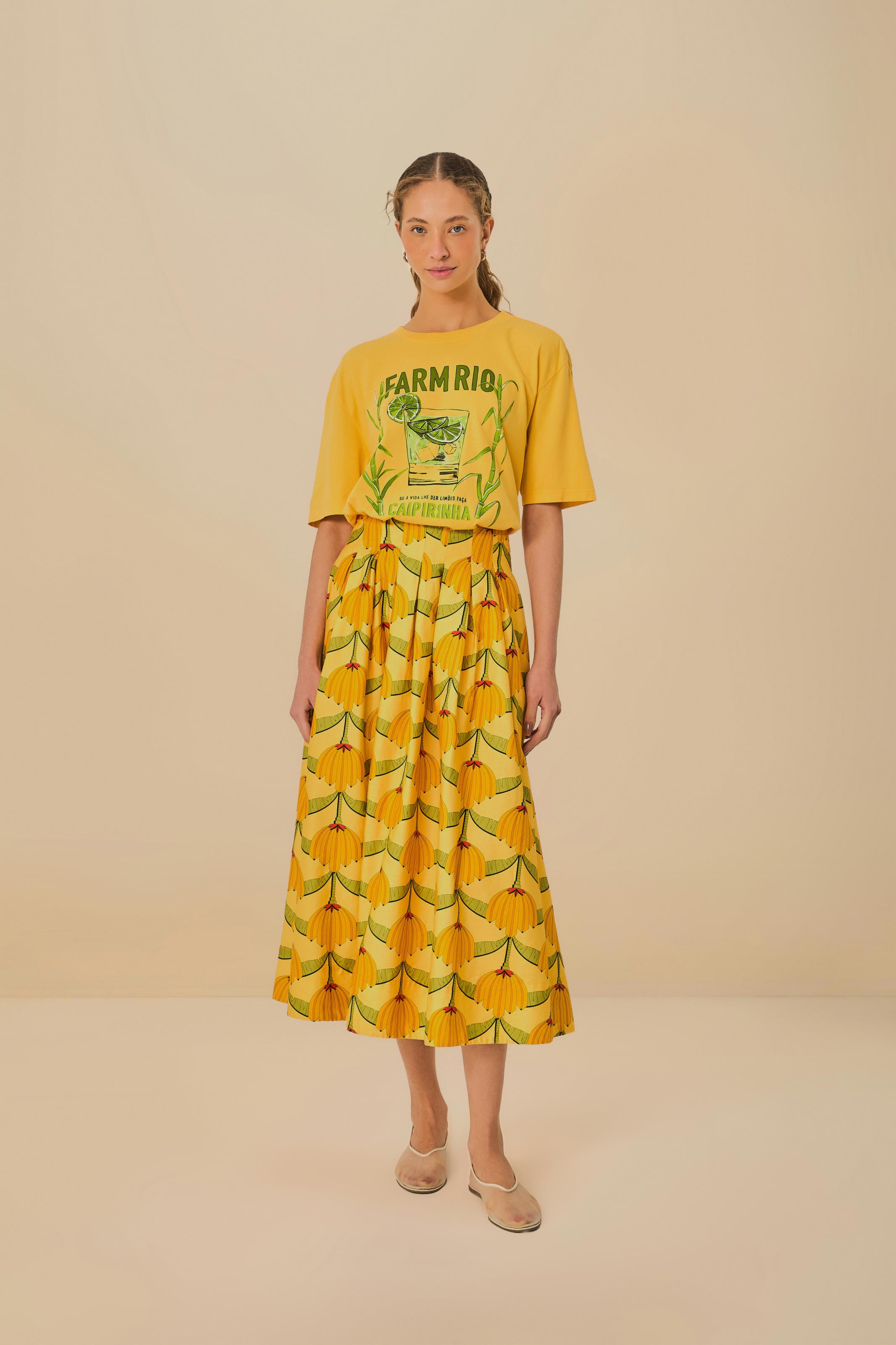 Saia Godê Estampada Banana Deco