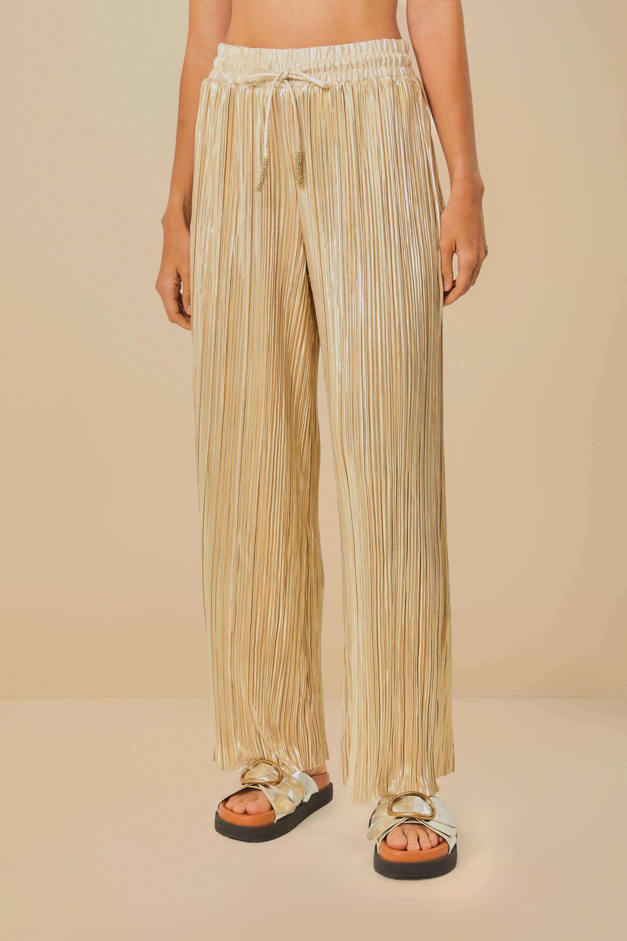 Calça Plissada