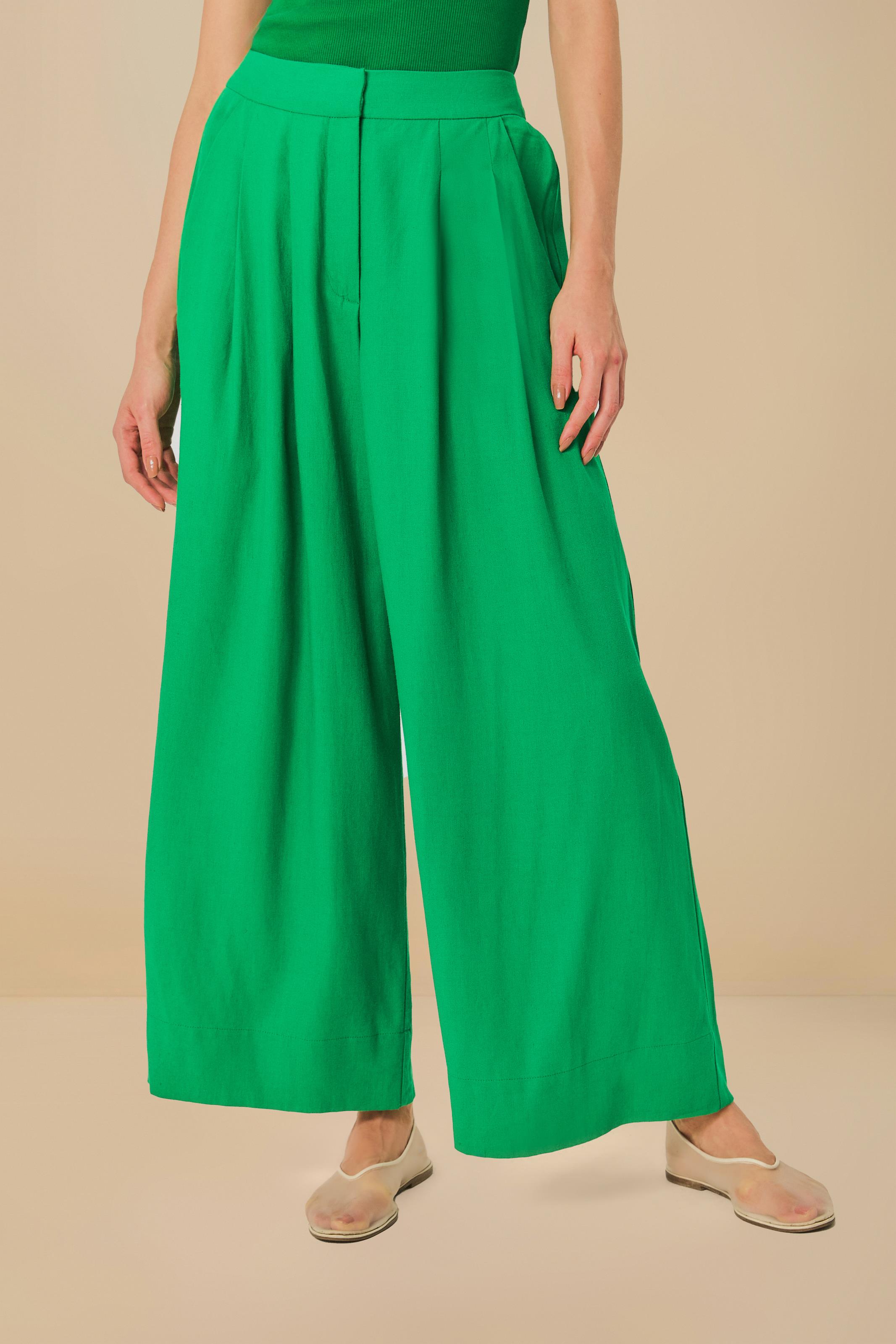 Calça Pregas Bolso Alfaiataria