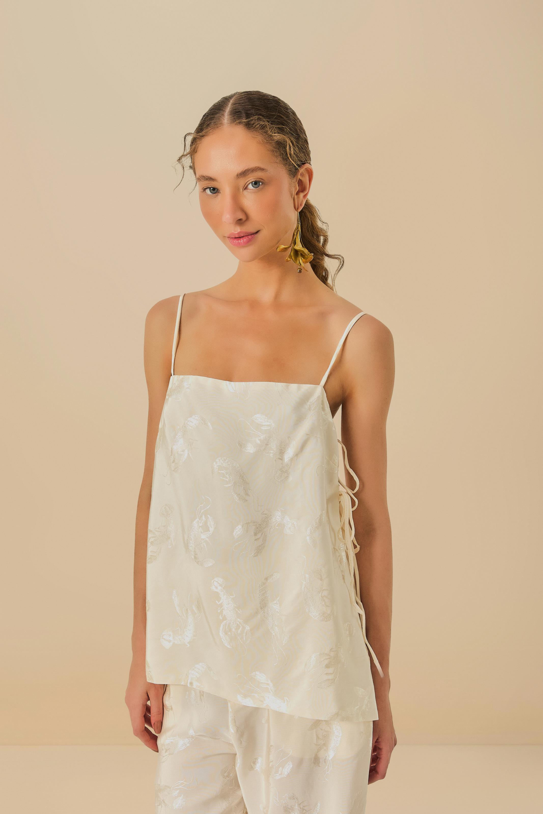Túnica Jacquard Lagosta