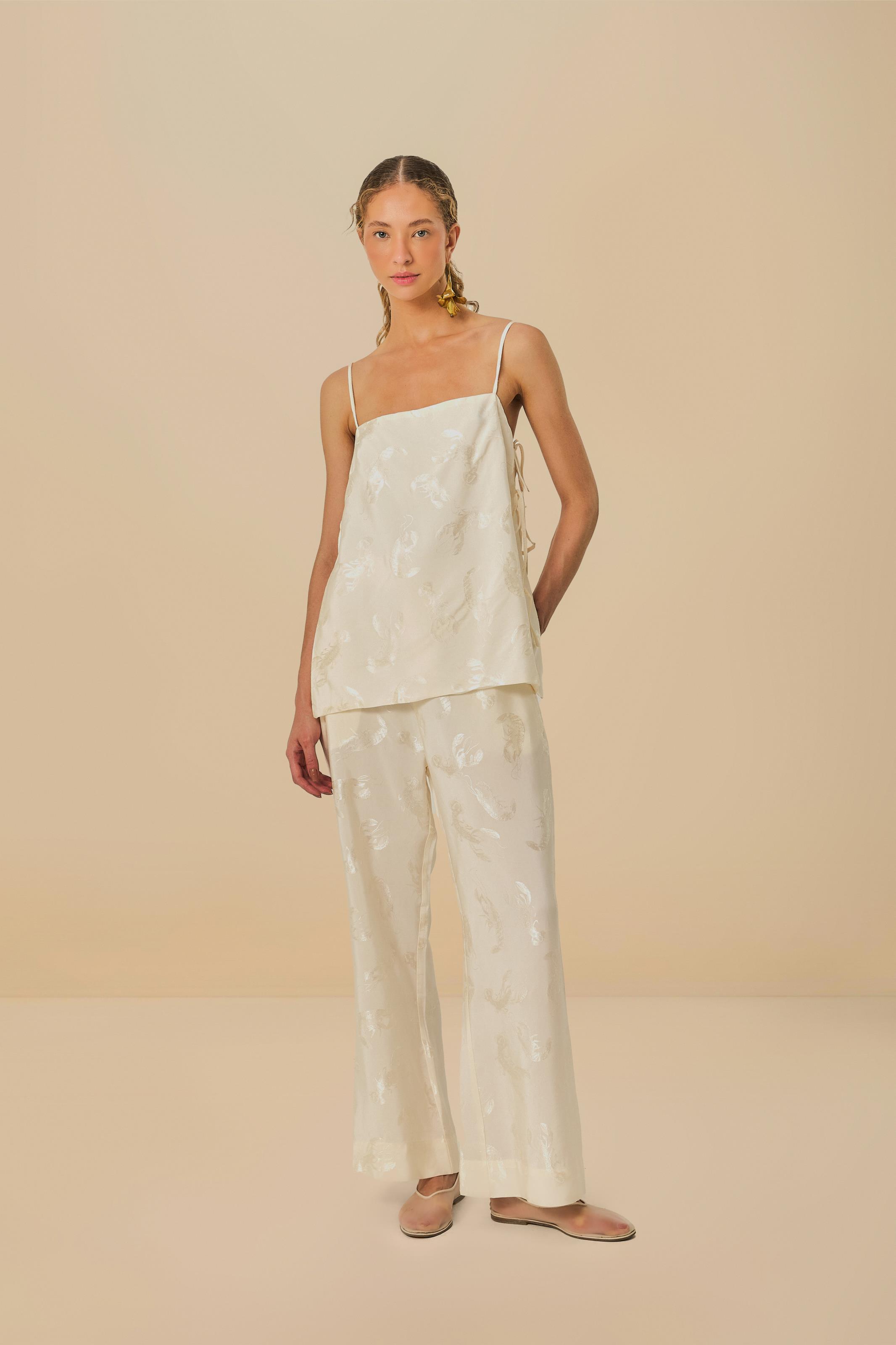 Túnica Jacquard Lagosta