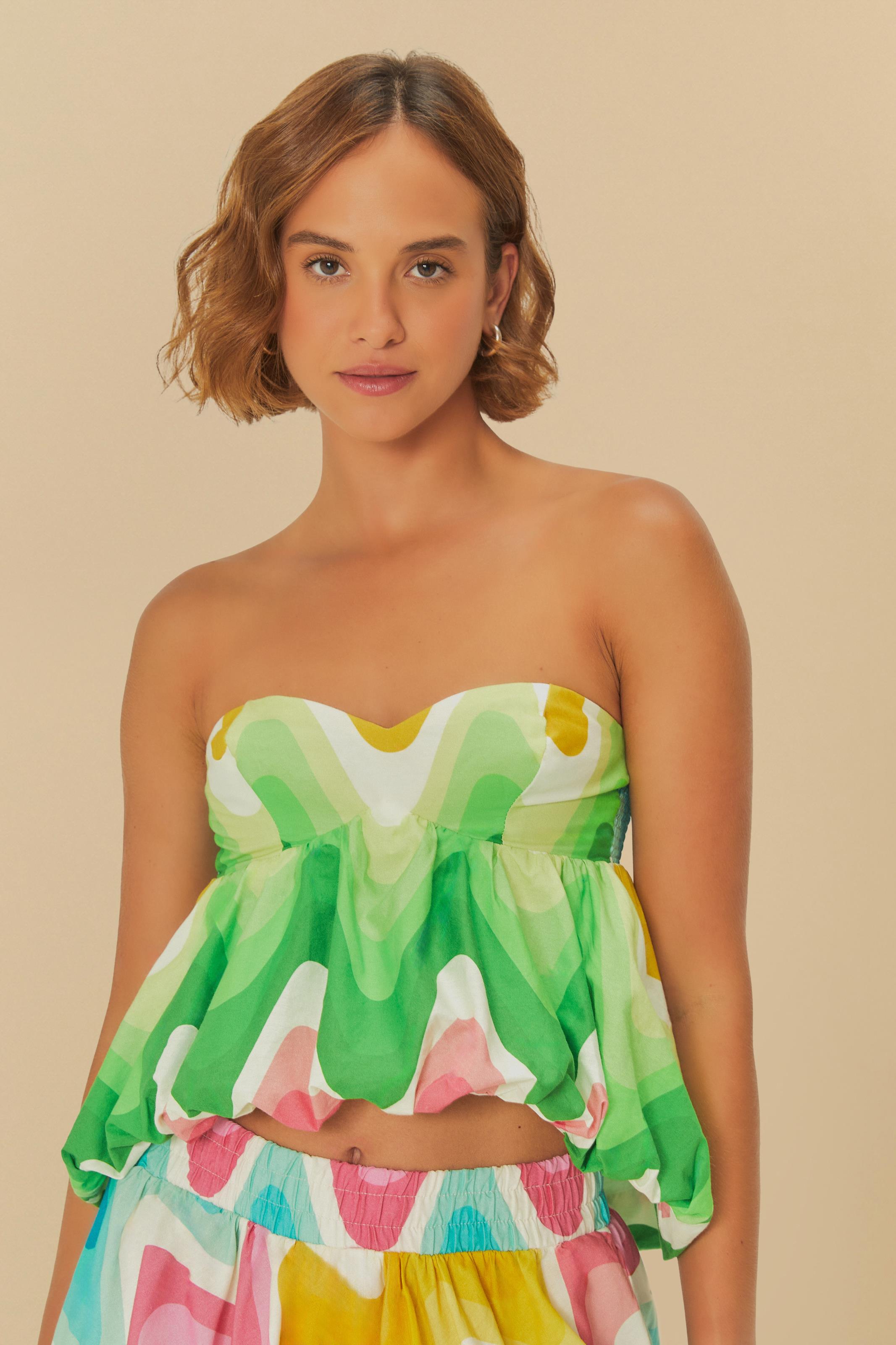 Blusa Estampada Onda Degradê