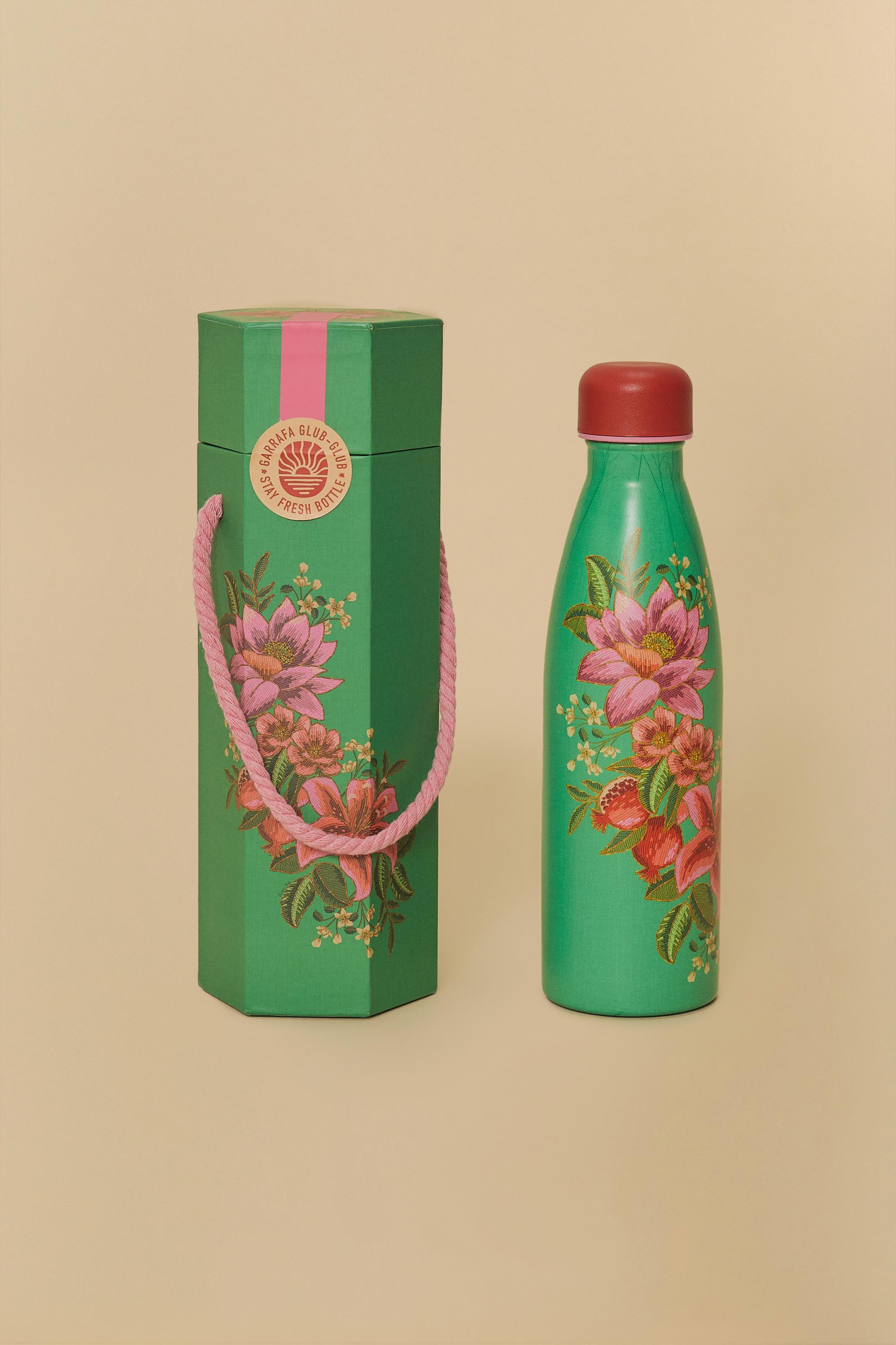 Garrafinha Glub Estampada Fruta De Verão