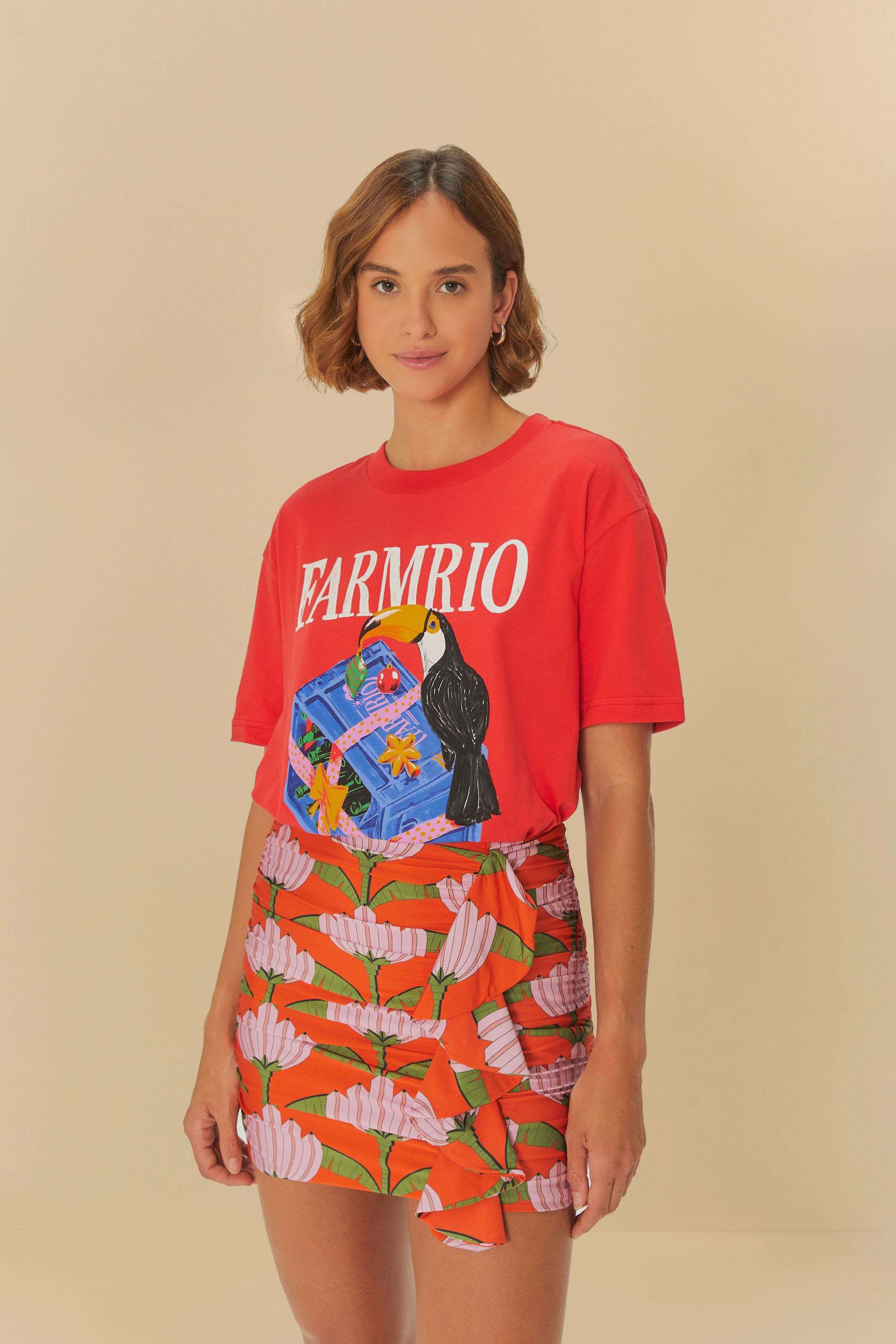 Saia Estampada Banana Deco
