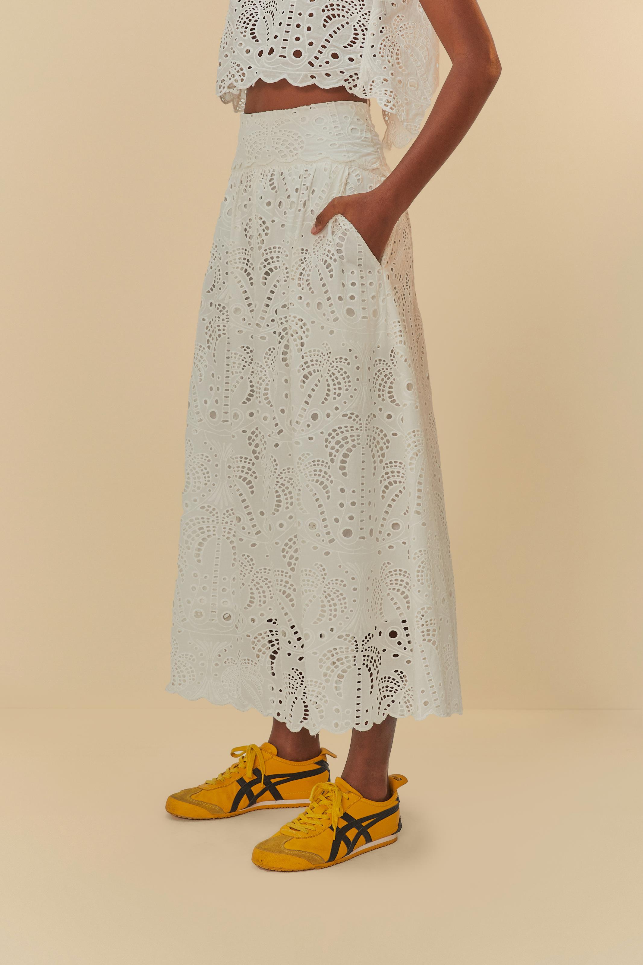 Saia Cropped Laise Estampada Sonho Sereno