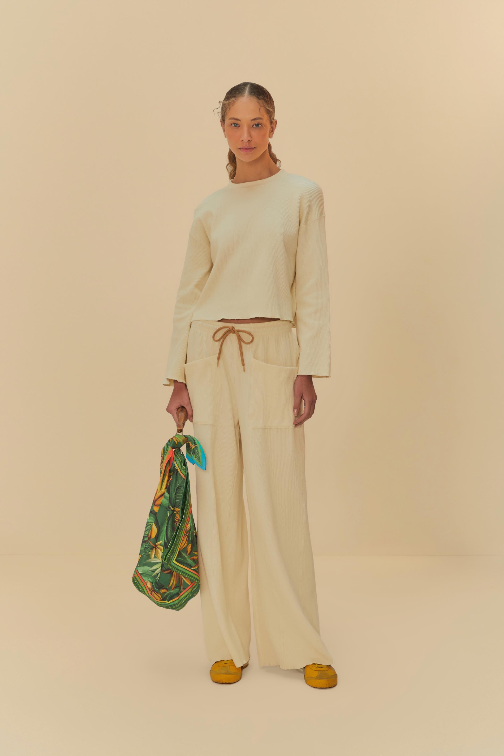 Calça Bolsos Textura