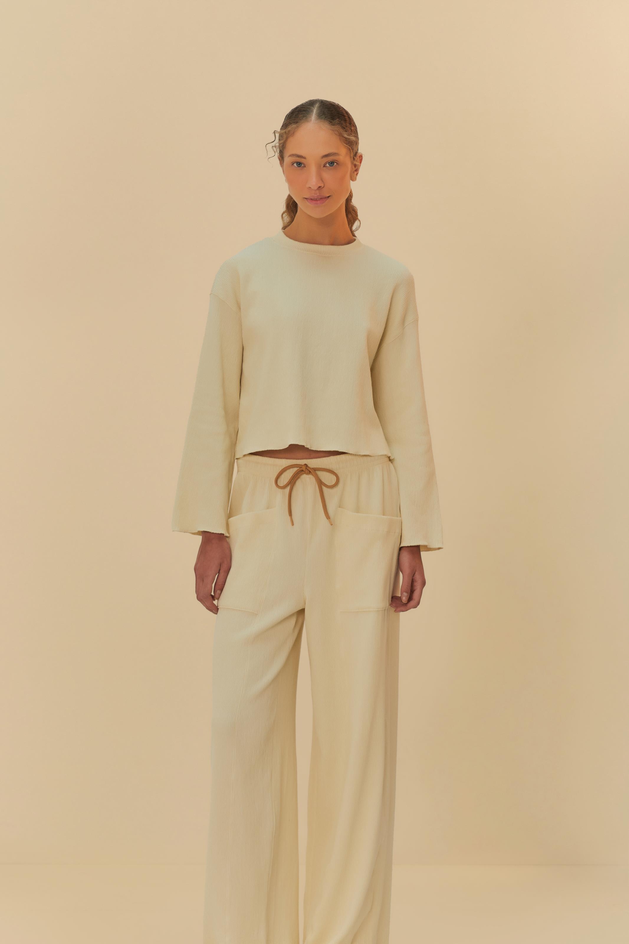 Calça Bolsos Textura