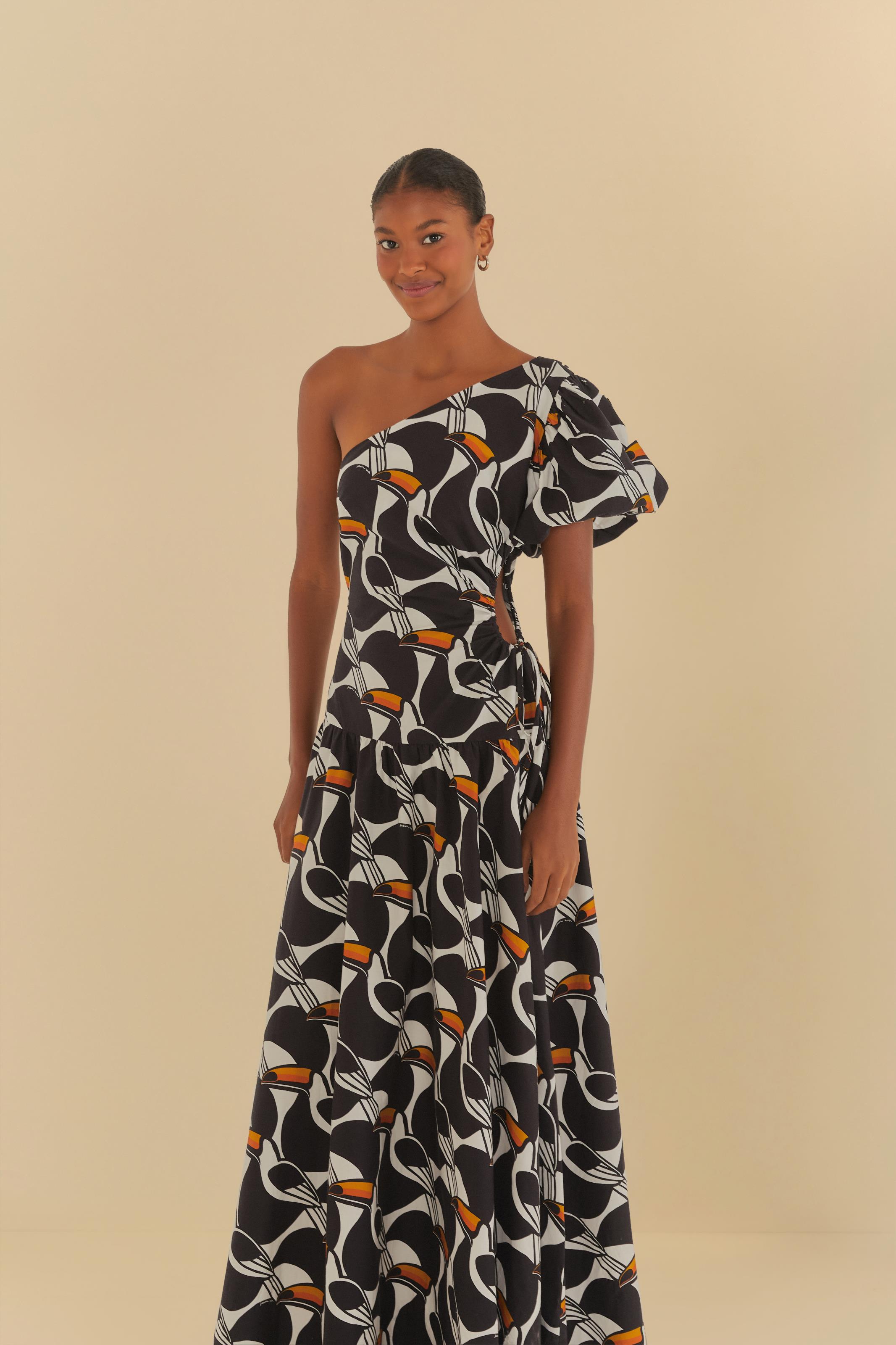 Vestido Longo Estampado Copatucano
