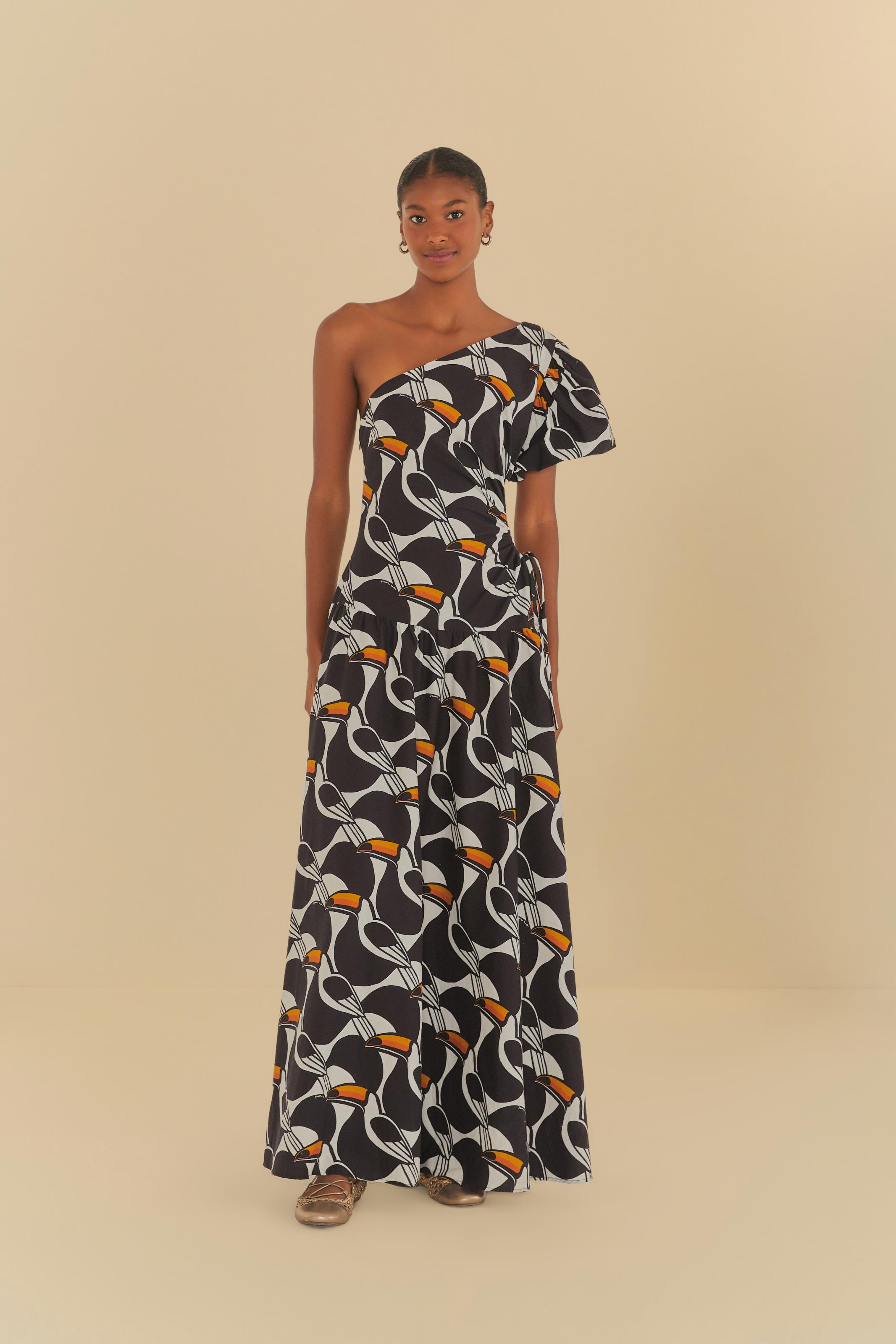 Vestido Longo Estampado Copatucano