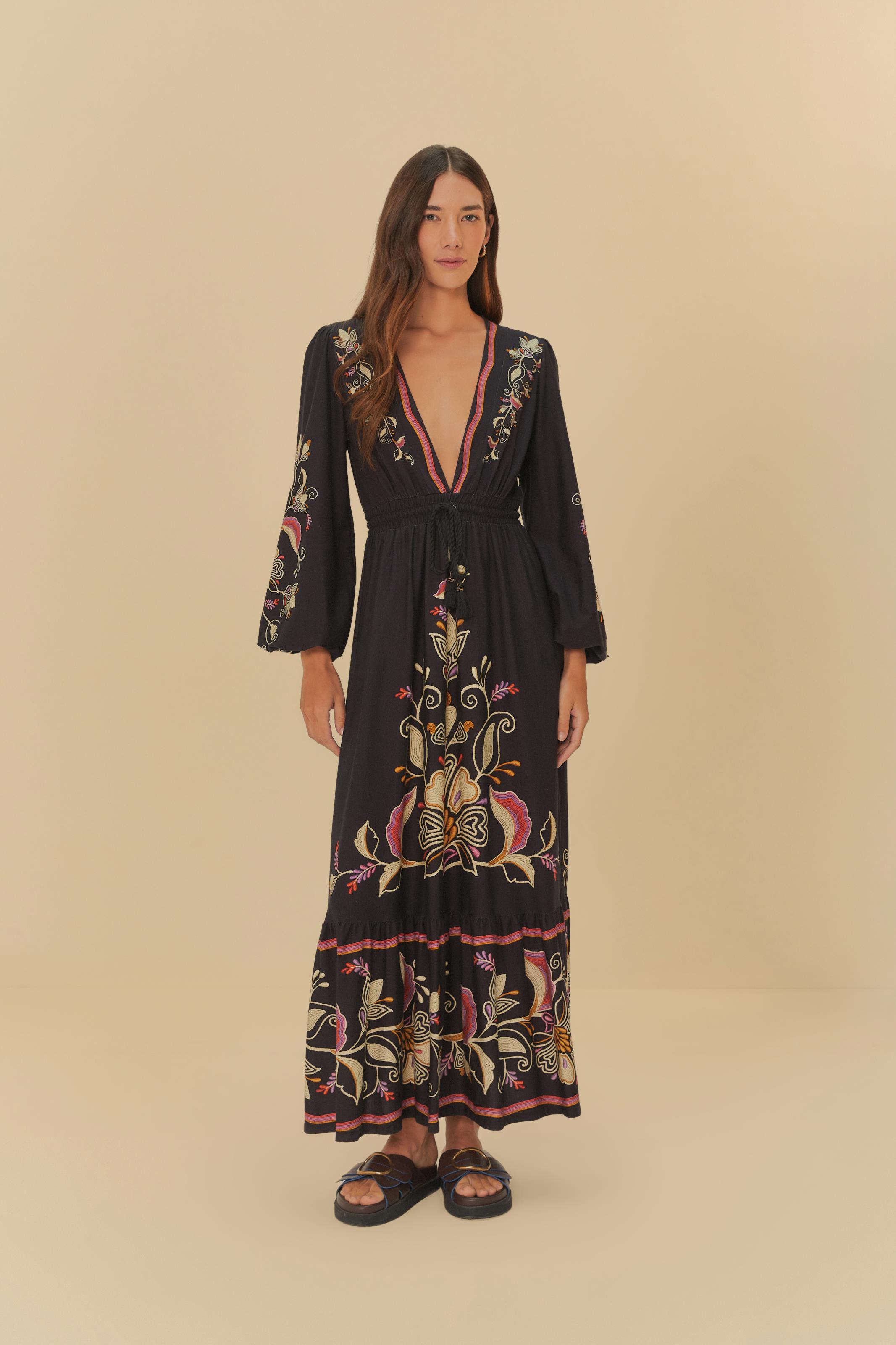 Vestido Cropped Estampado Lenço Lia