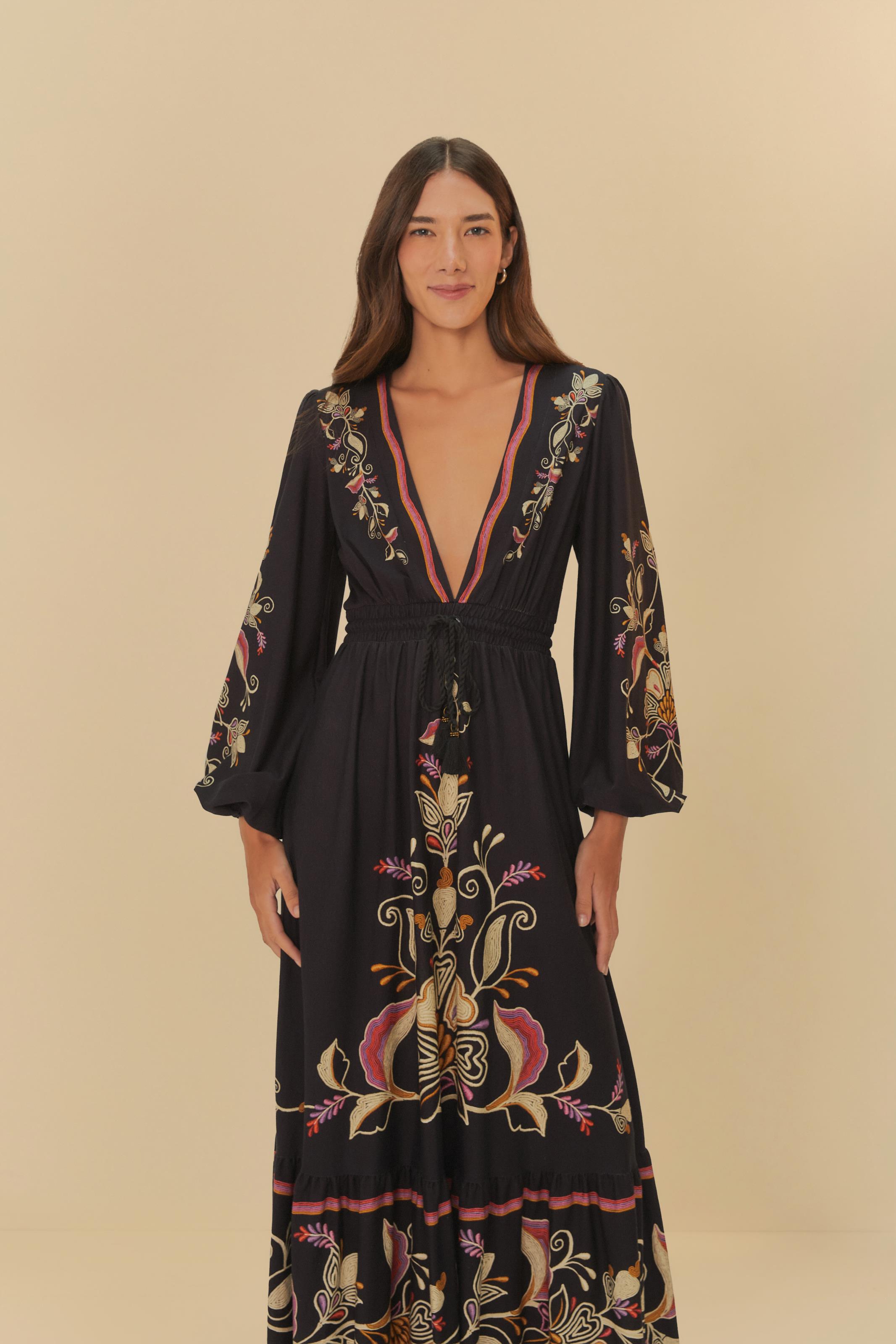 Vestido Cropped Estampado Lenço Lia