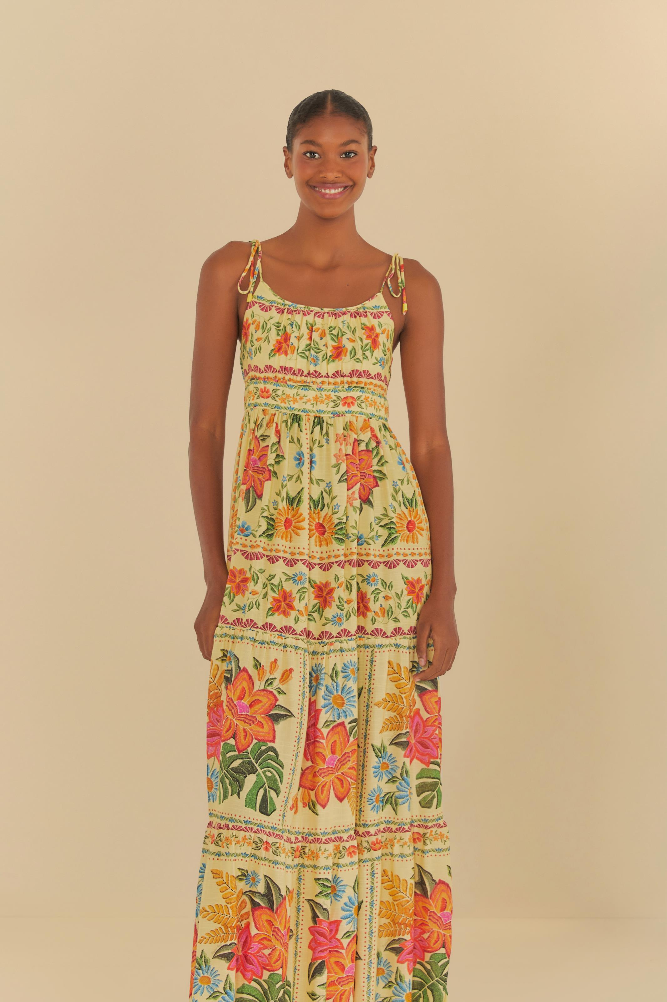 Vestido Cropped Estampado Delicadeza Em Flor