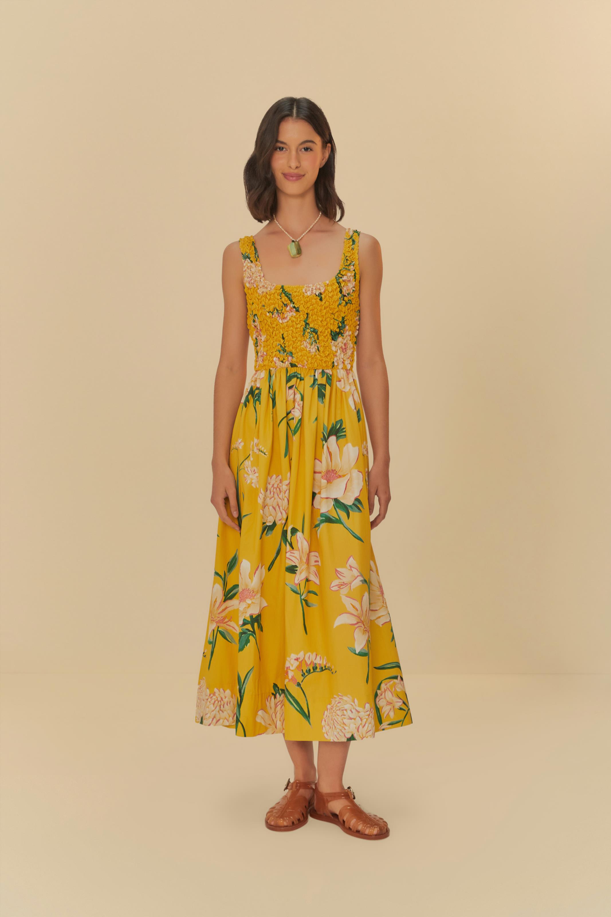 Vestido Longo Estampado Floral Alice