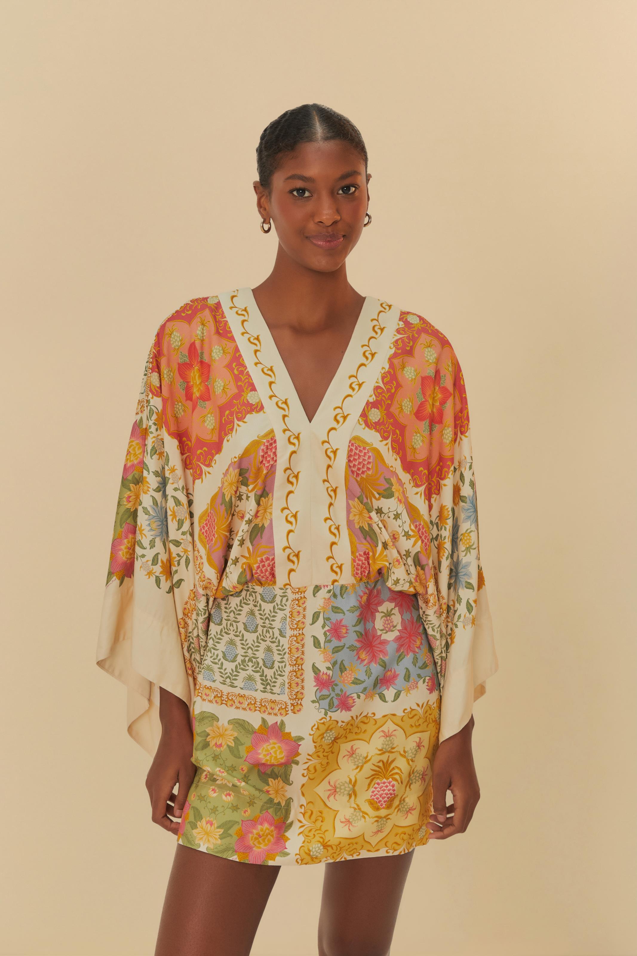 Vestido Curto Mg Lenço Amalfi