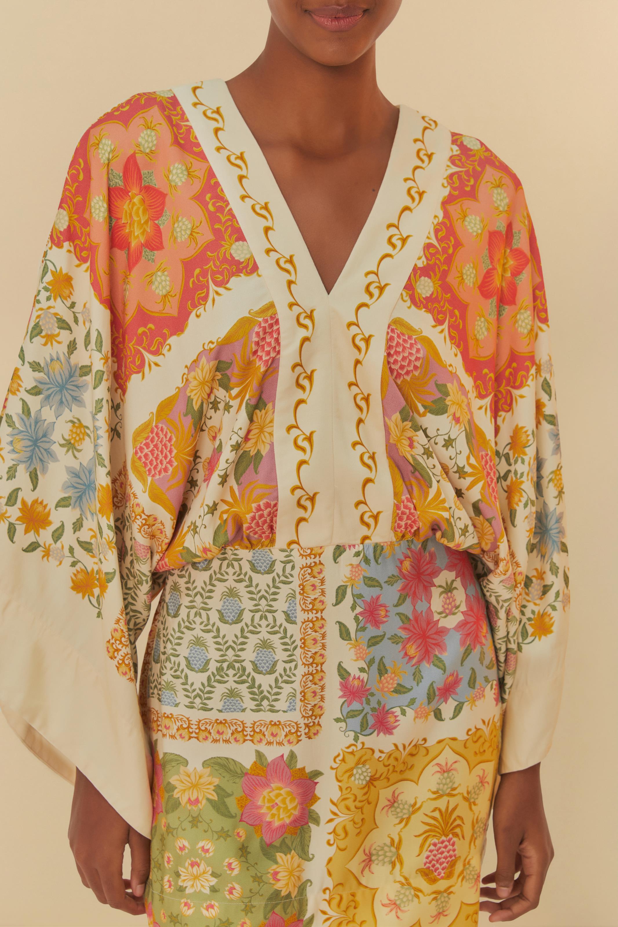 Vestido Curto Mg Lenço Amalfi