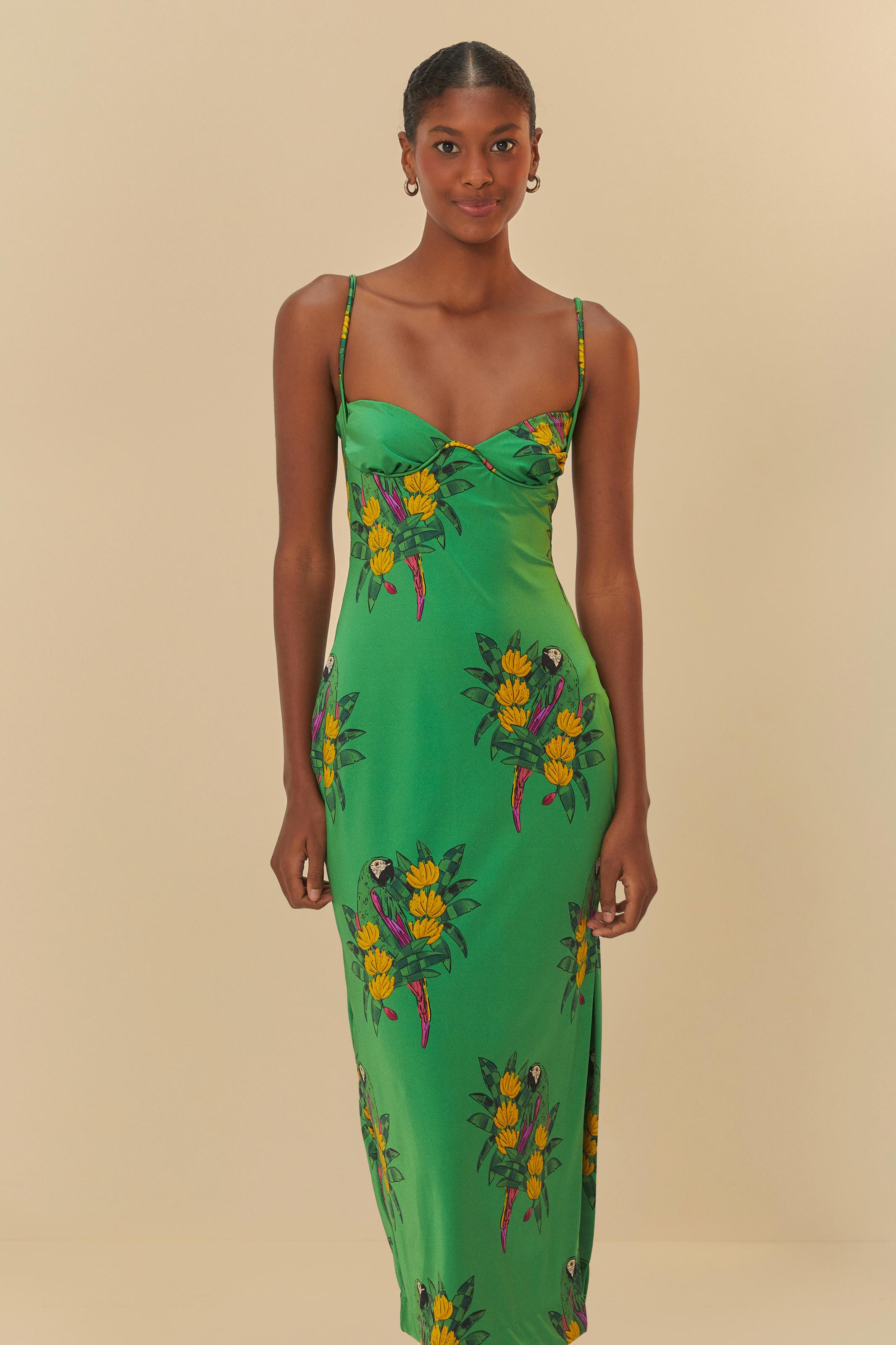 Vestido Midi Estampado Rio Maracanã