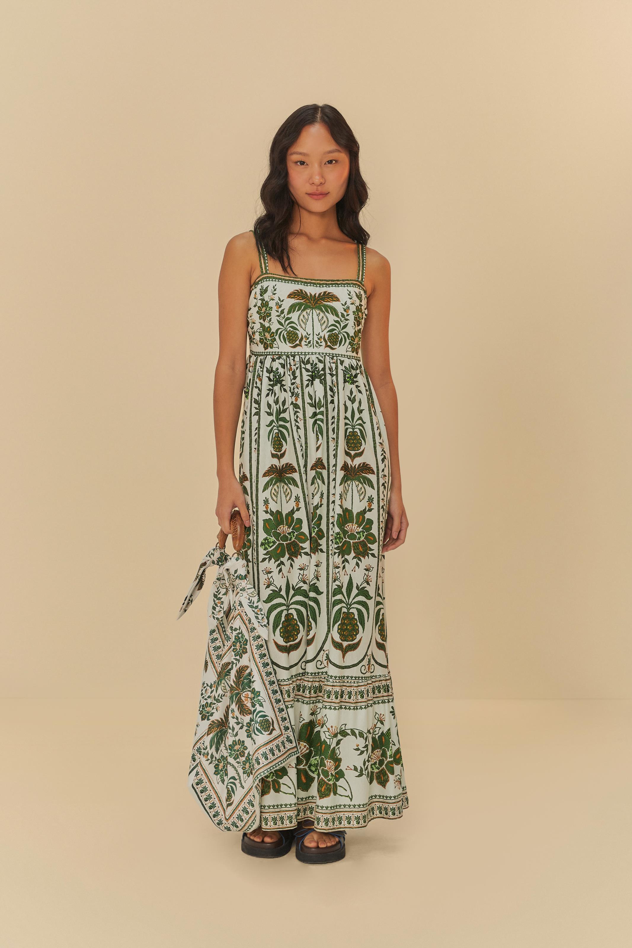 Vestido Barrado Estampado Mari