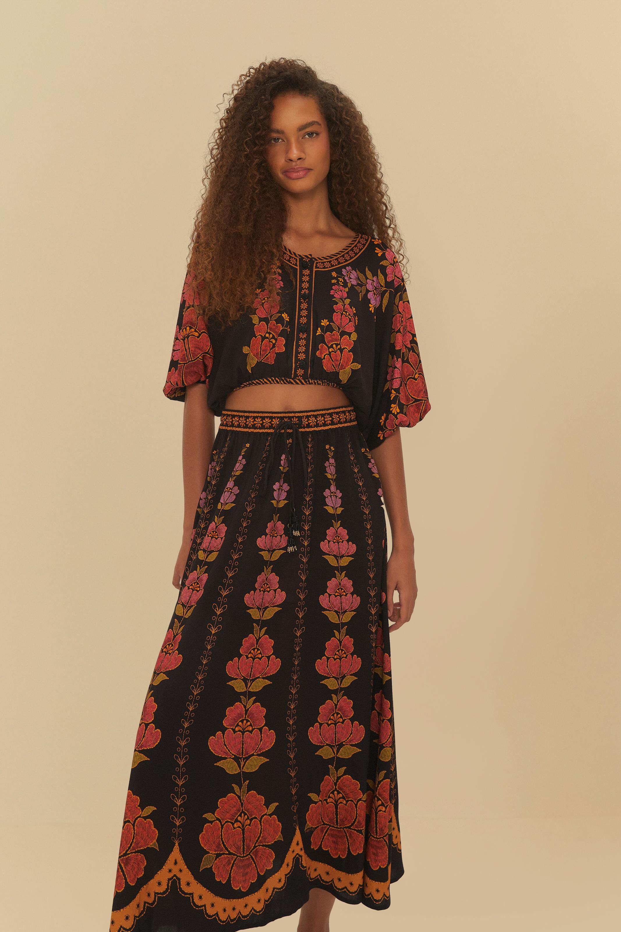 Saia Godê Estampada Madalena